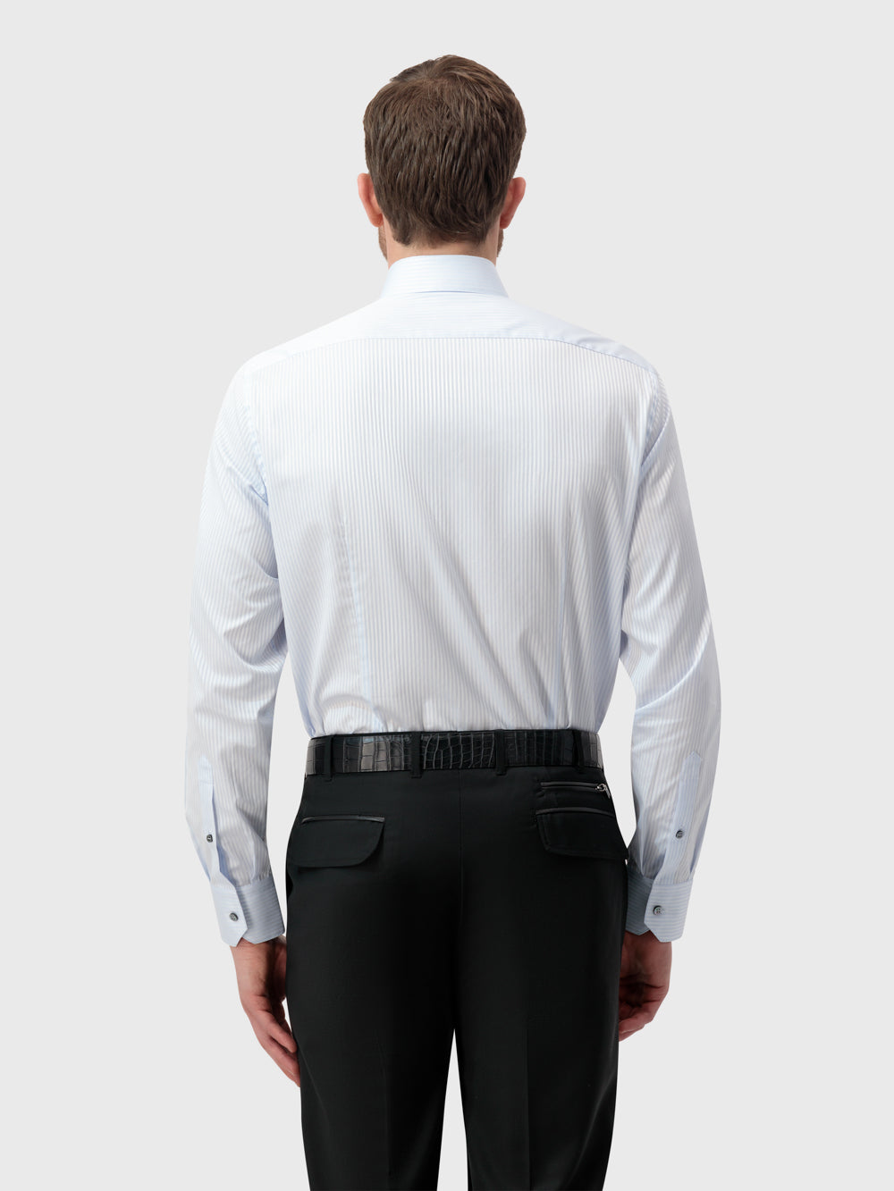 Striped Formal Shirt - Oxford Blue