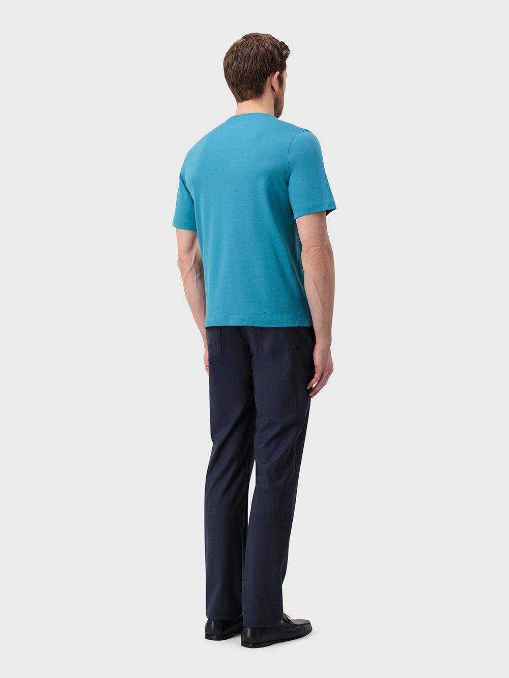 ZILLI "Big Lion" Embroidery Cotton Shirt - Peacock