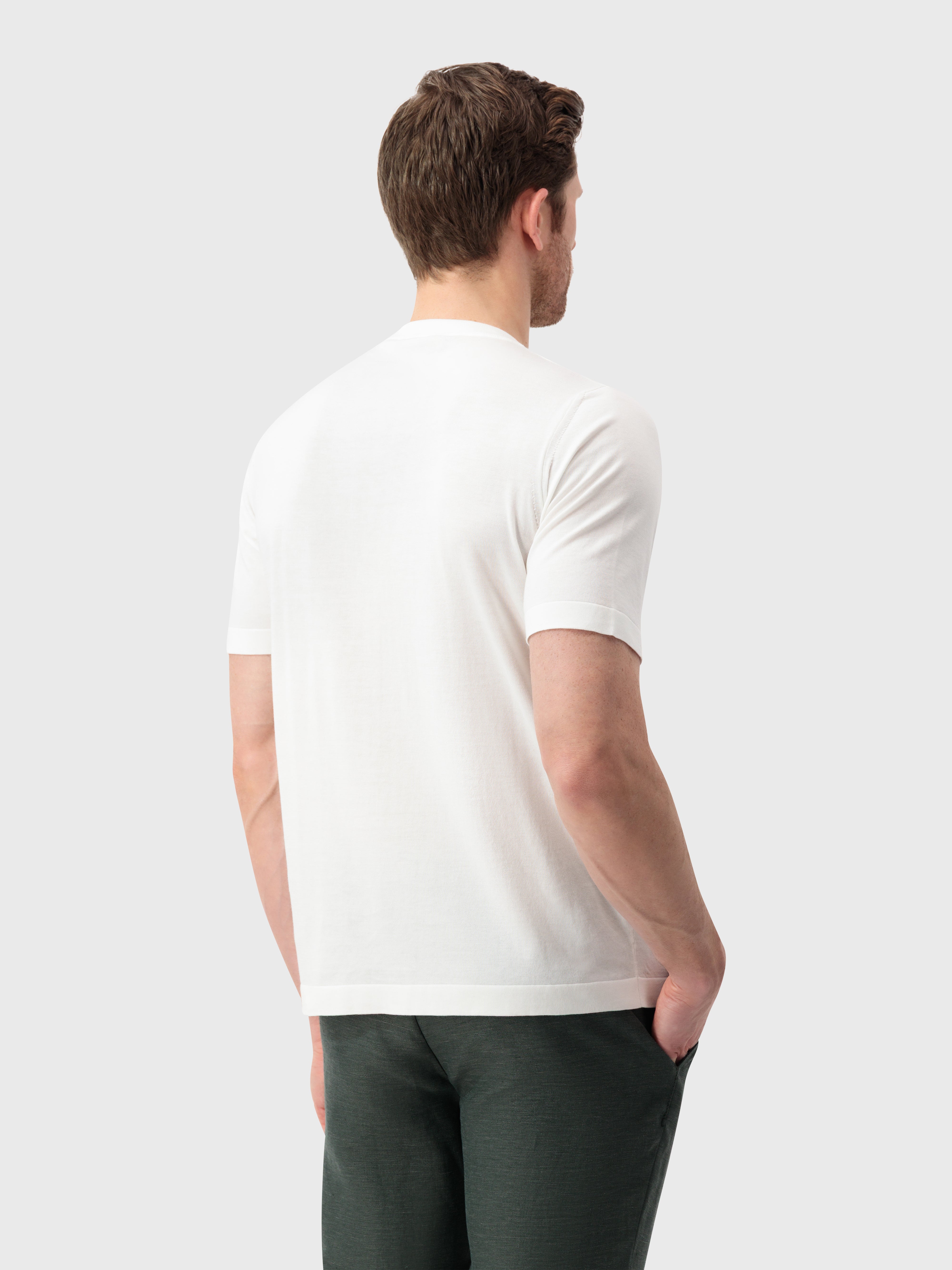 "Big Lion" Embroidery Cotton Shirt - Natural White