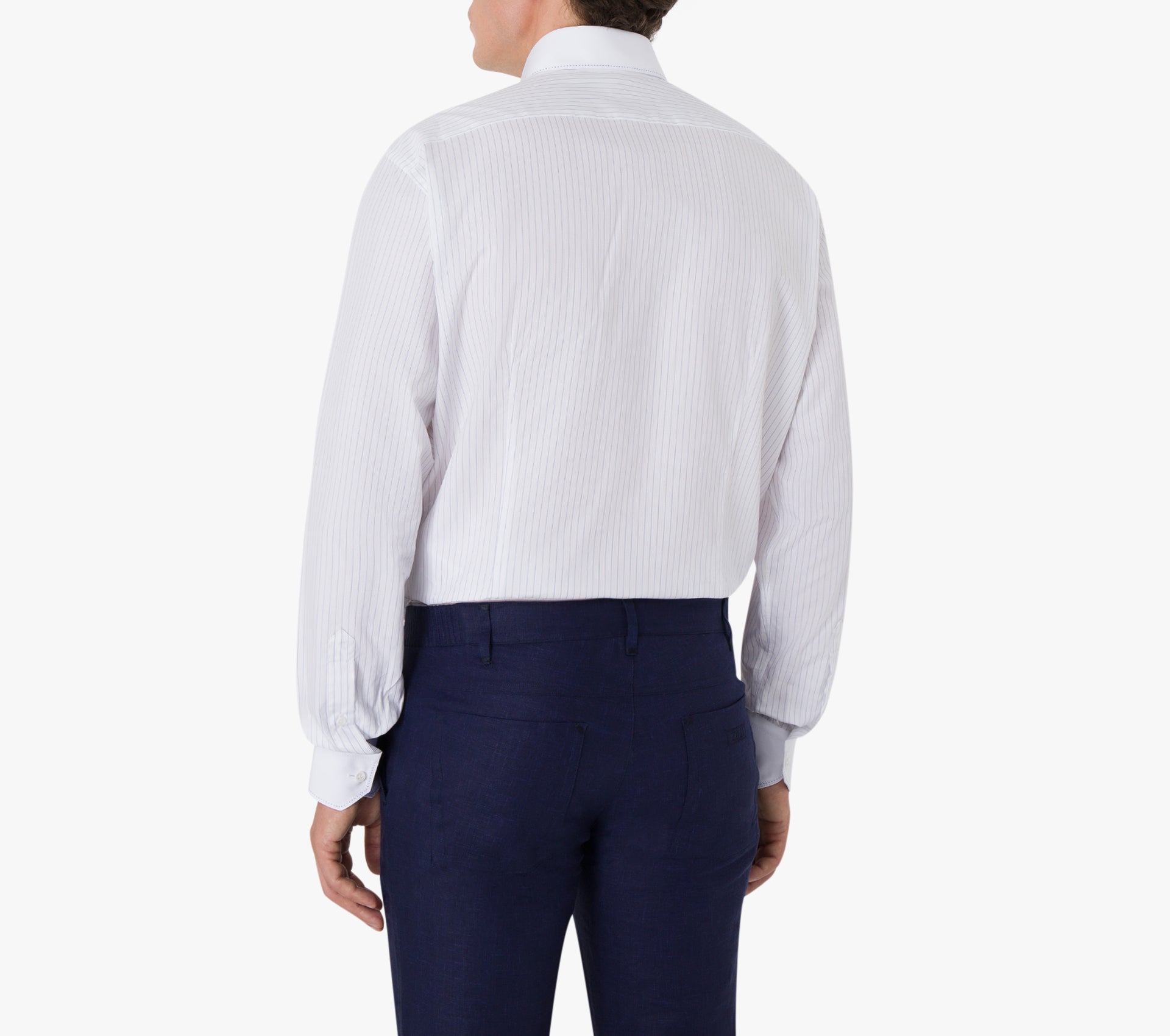 Полосатая рубашка с длинным рукавом