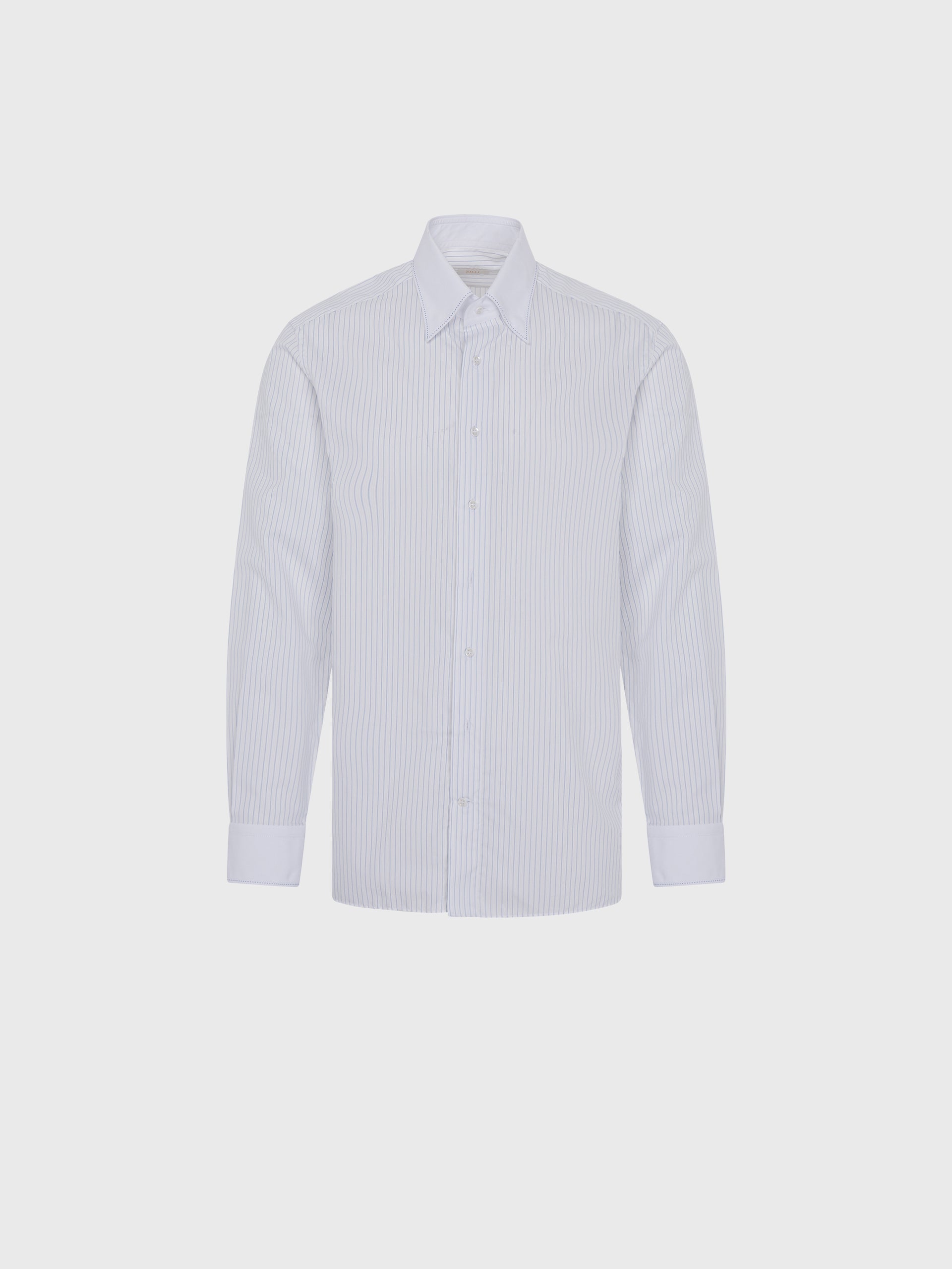 Полосатая рубашка с длинным рукавом