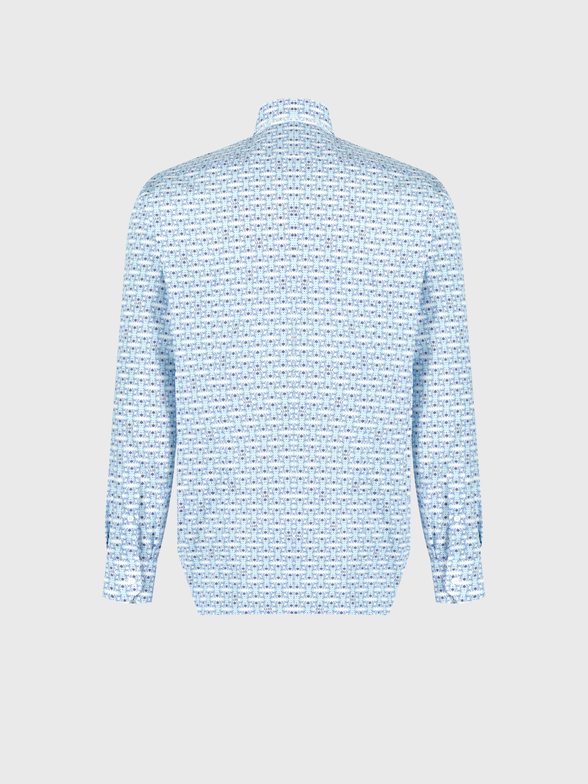 Хлопковая рубашка с длинным рукавом с принтом пейсли