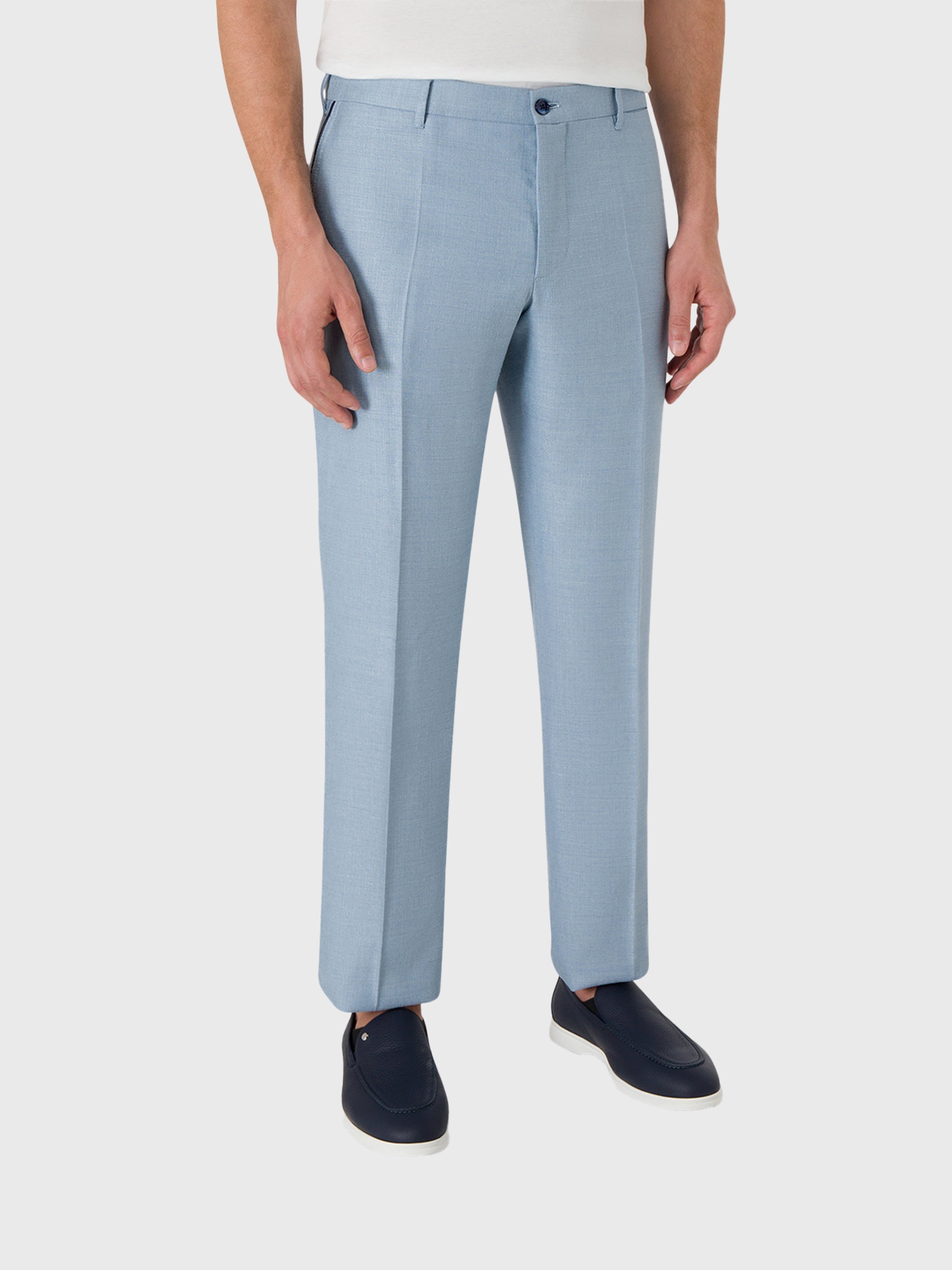 Повседневные брюки из смеси шелка и шерсти