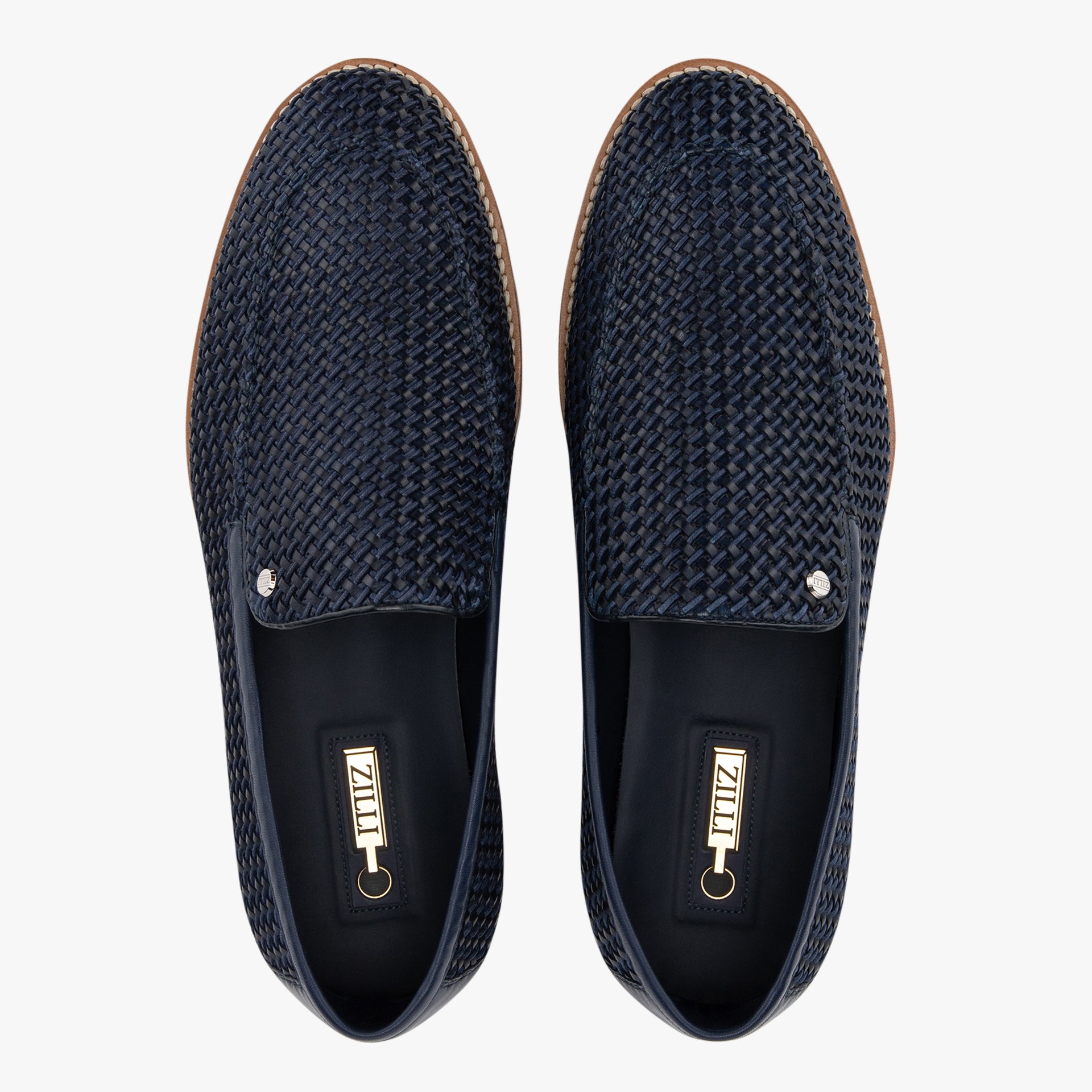 Braided Calfskin & Cotton Loafers