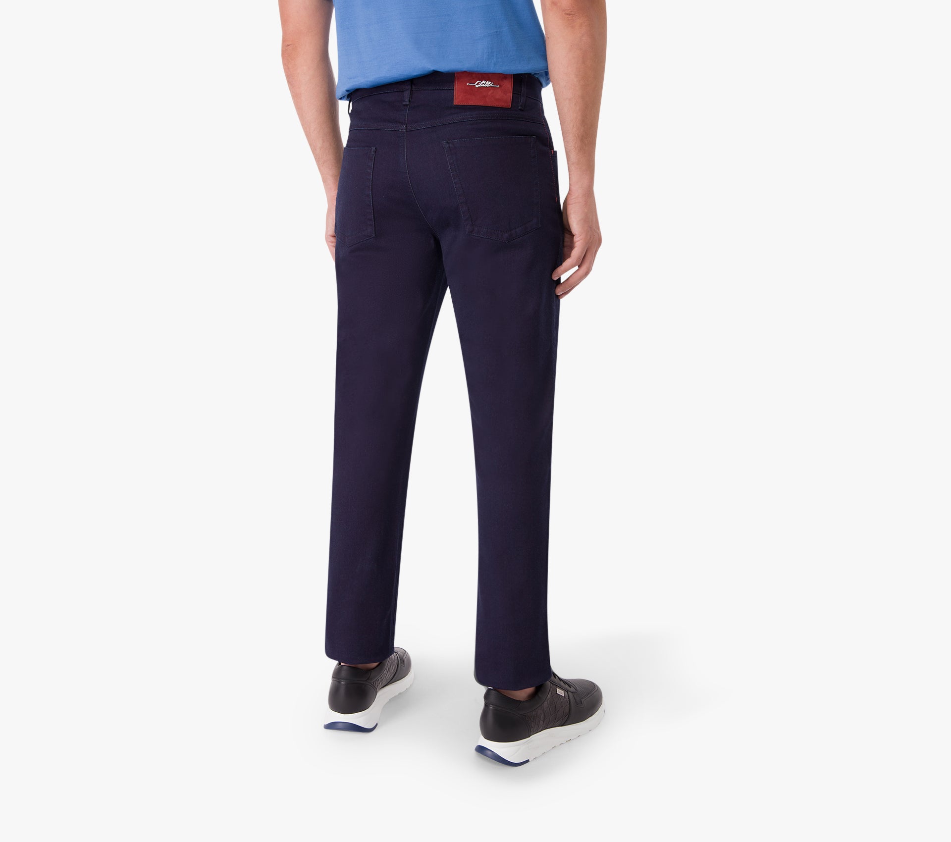 Джинсы Slim Fit с 5 карманами и фирменной табличкой