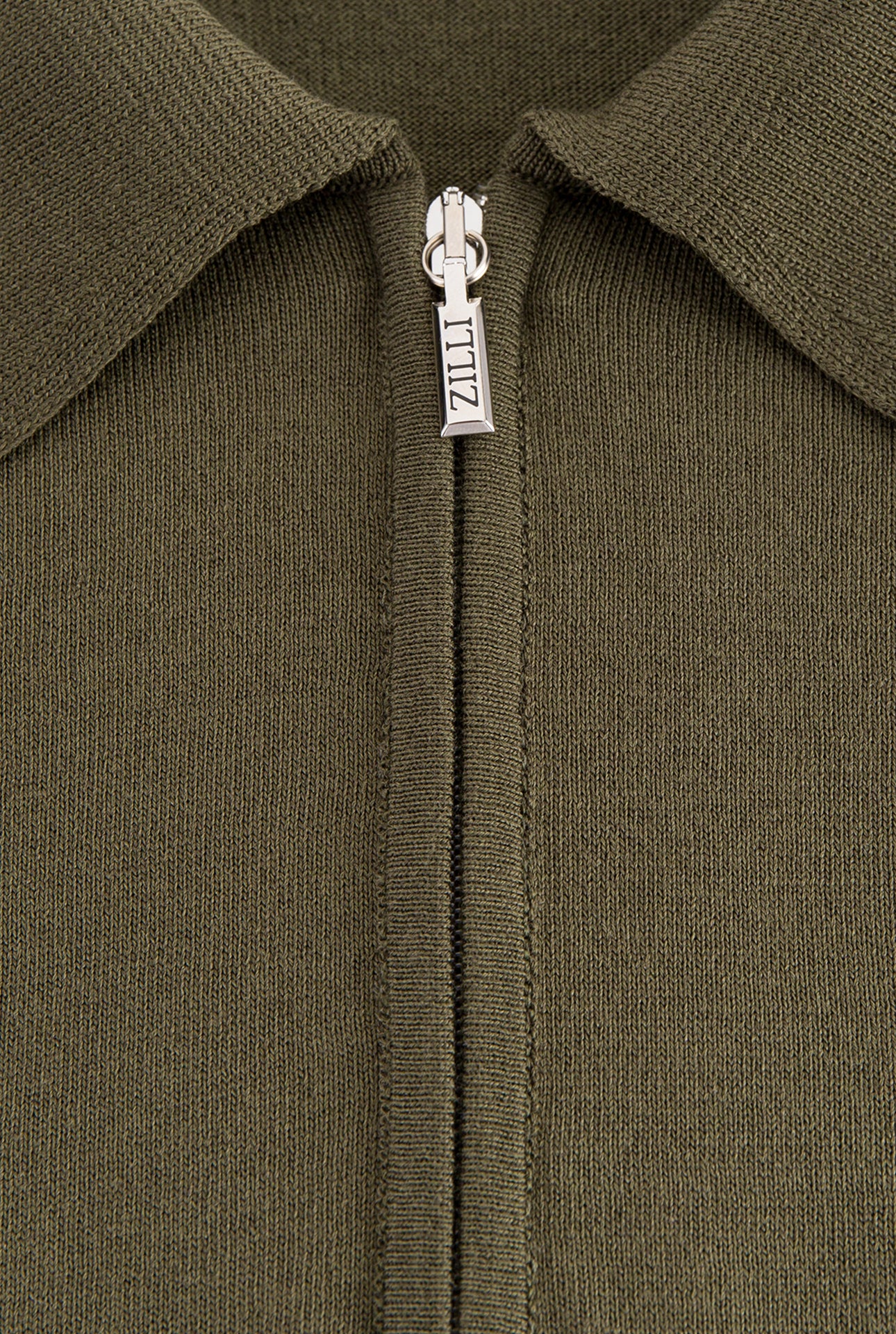 Рубашка-поло на молнии с надписью Zilli