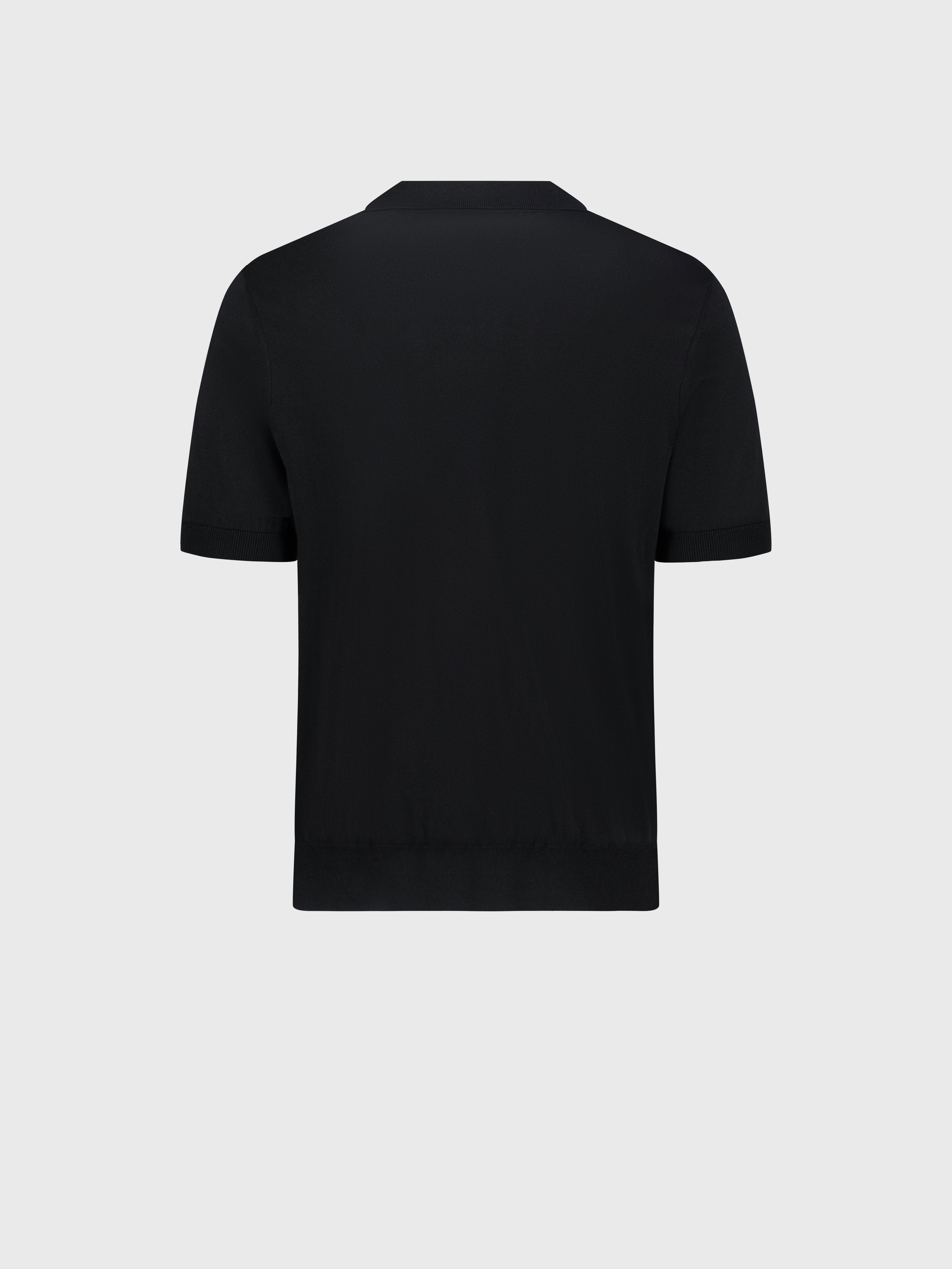 Рубашка-поло на молнии с узором Zilli