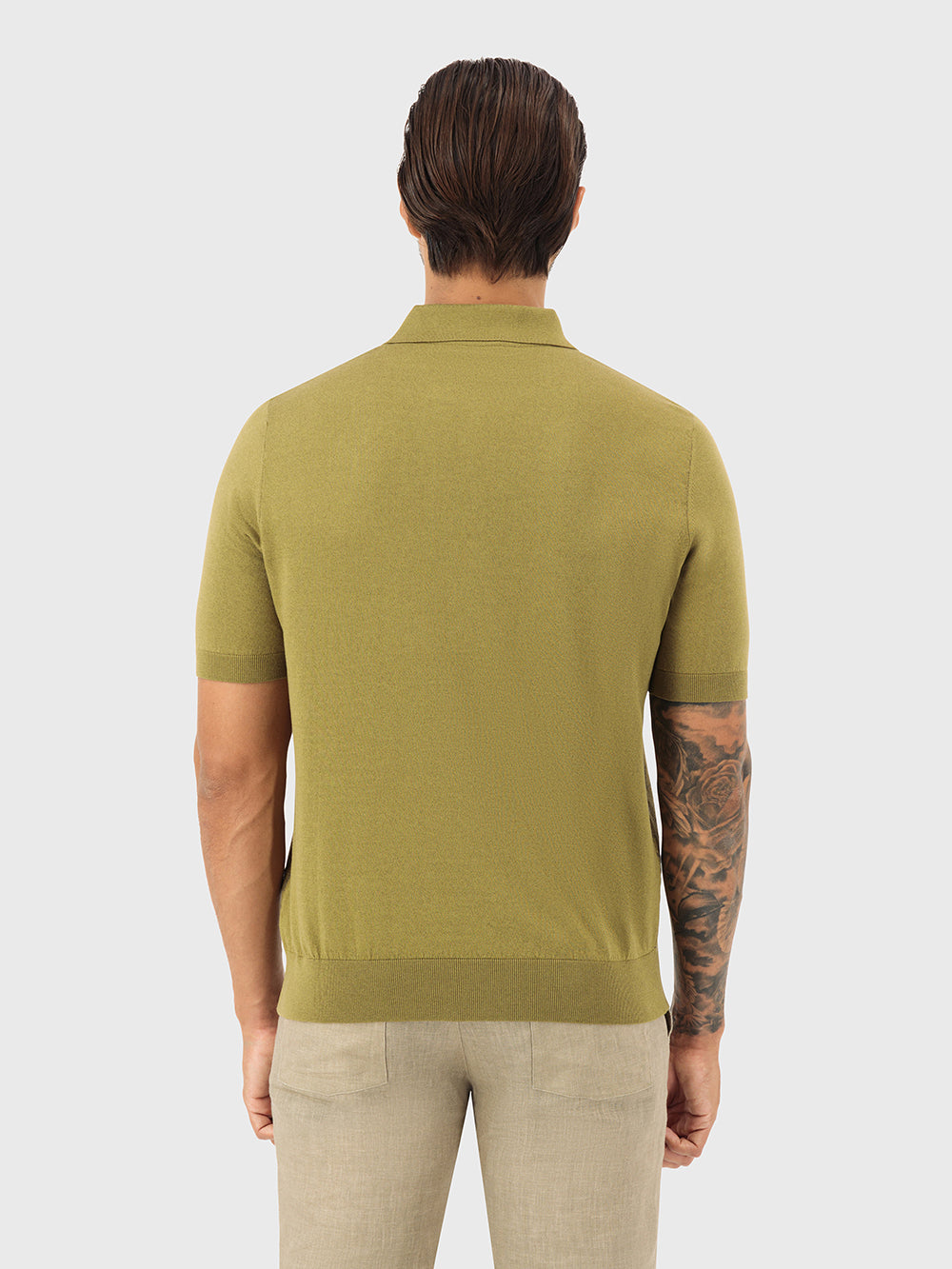 Рубашка-поло на молнии с узором Zilli