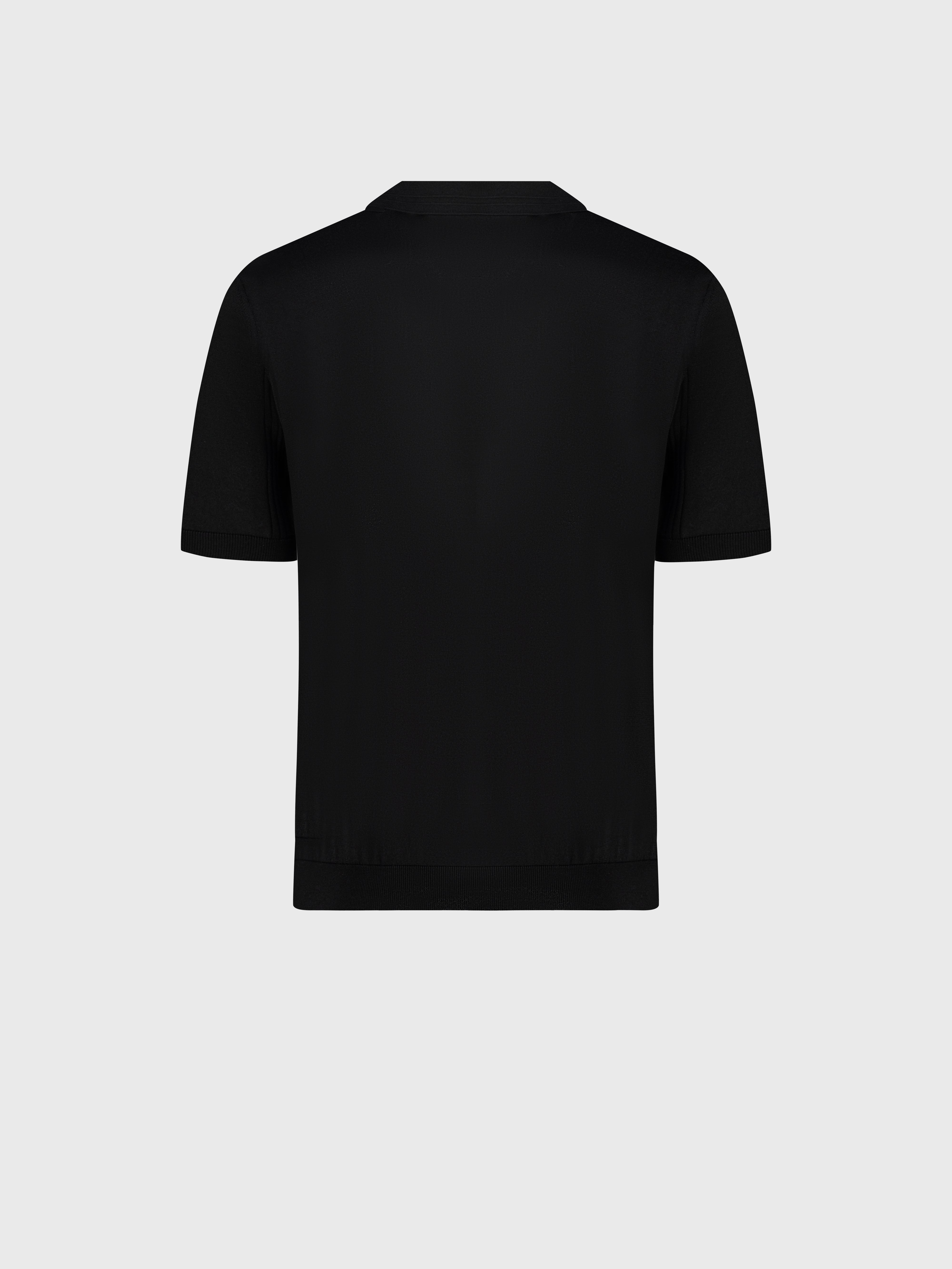 Шелковая рубашка-поло на молнии