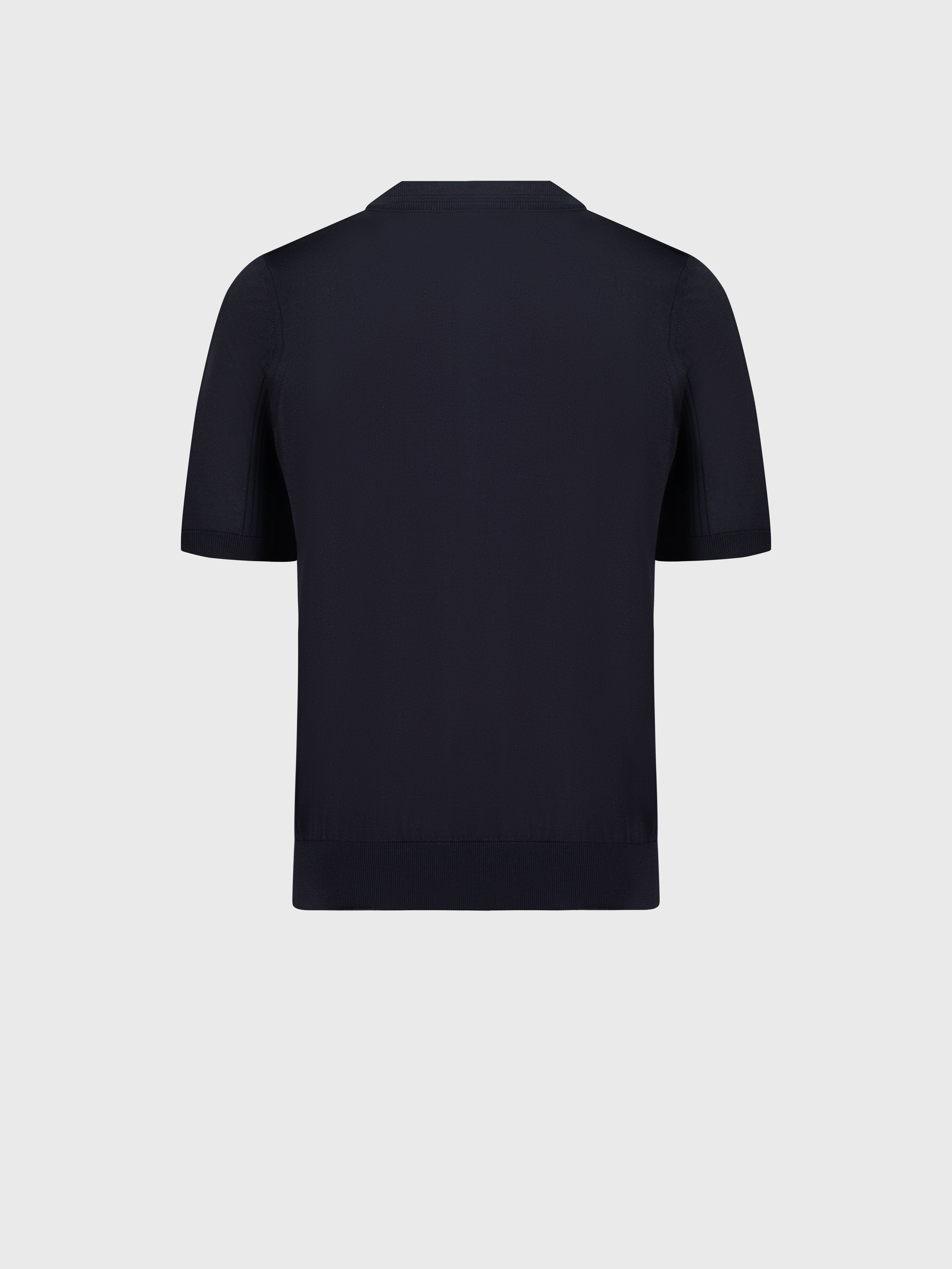 Шелковая рубашка-поло на молнии