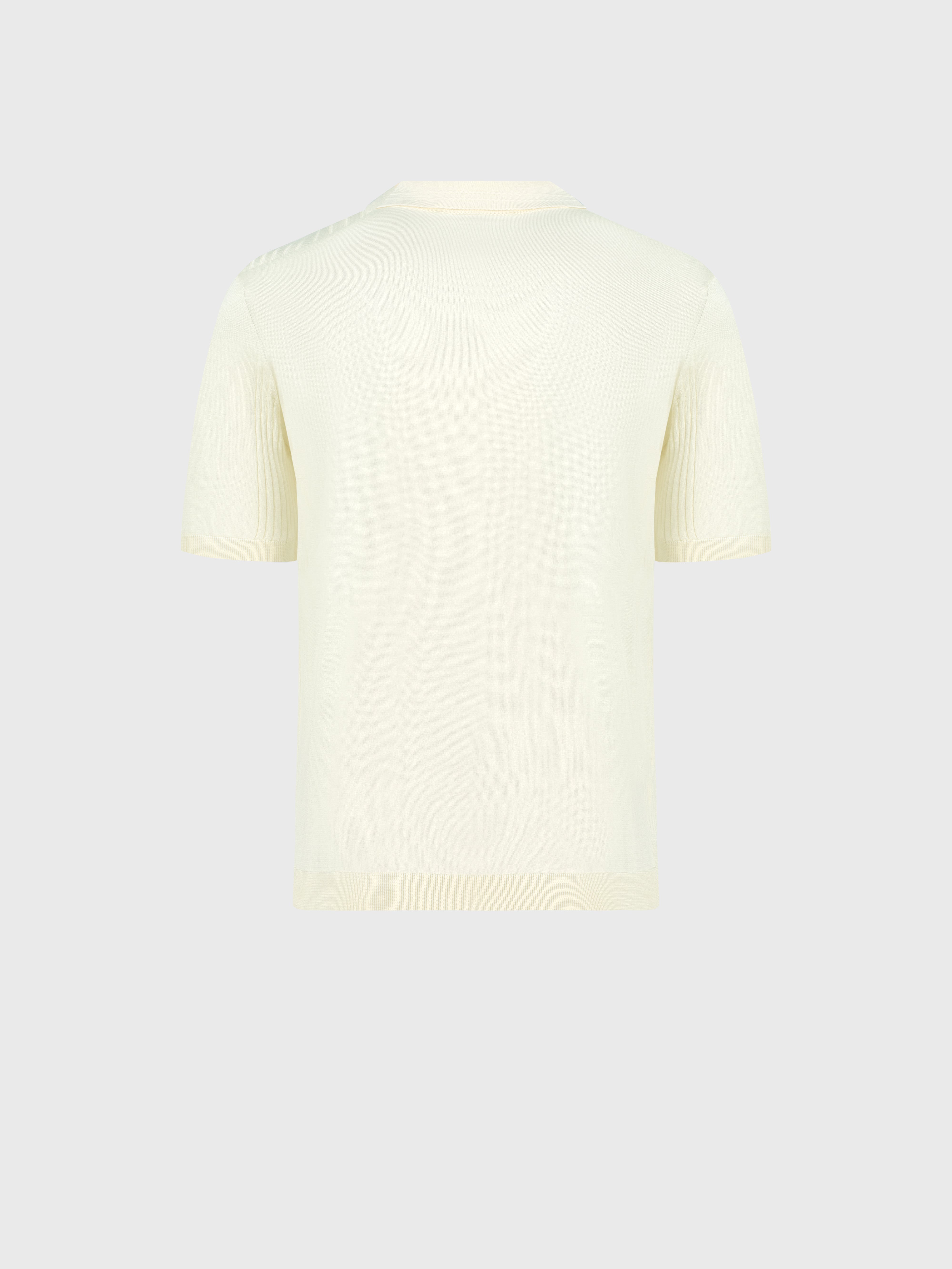 Шелковая рубашка-поло на молнии