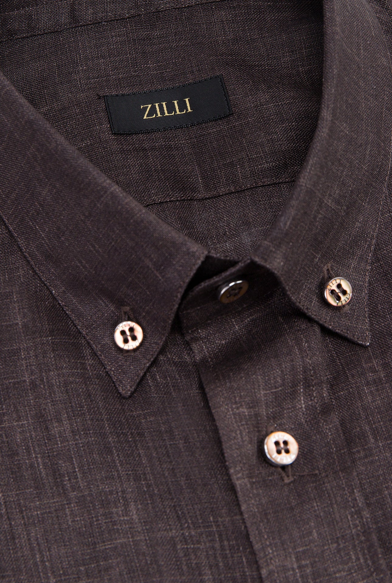 Льняная рубашка с коротким рукавом