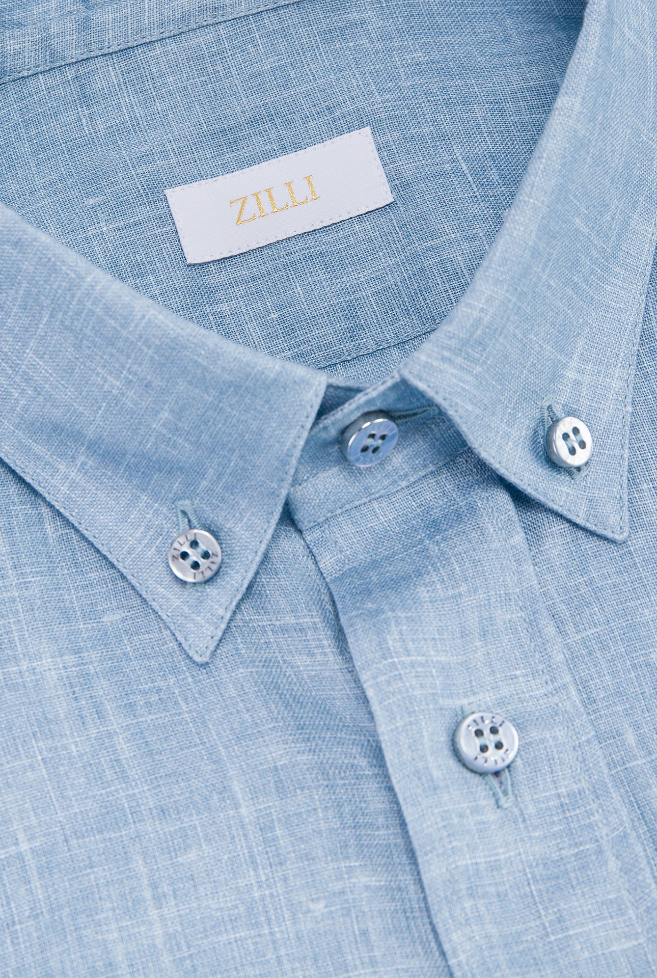 Льняная рубашка с коротким рукавом