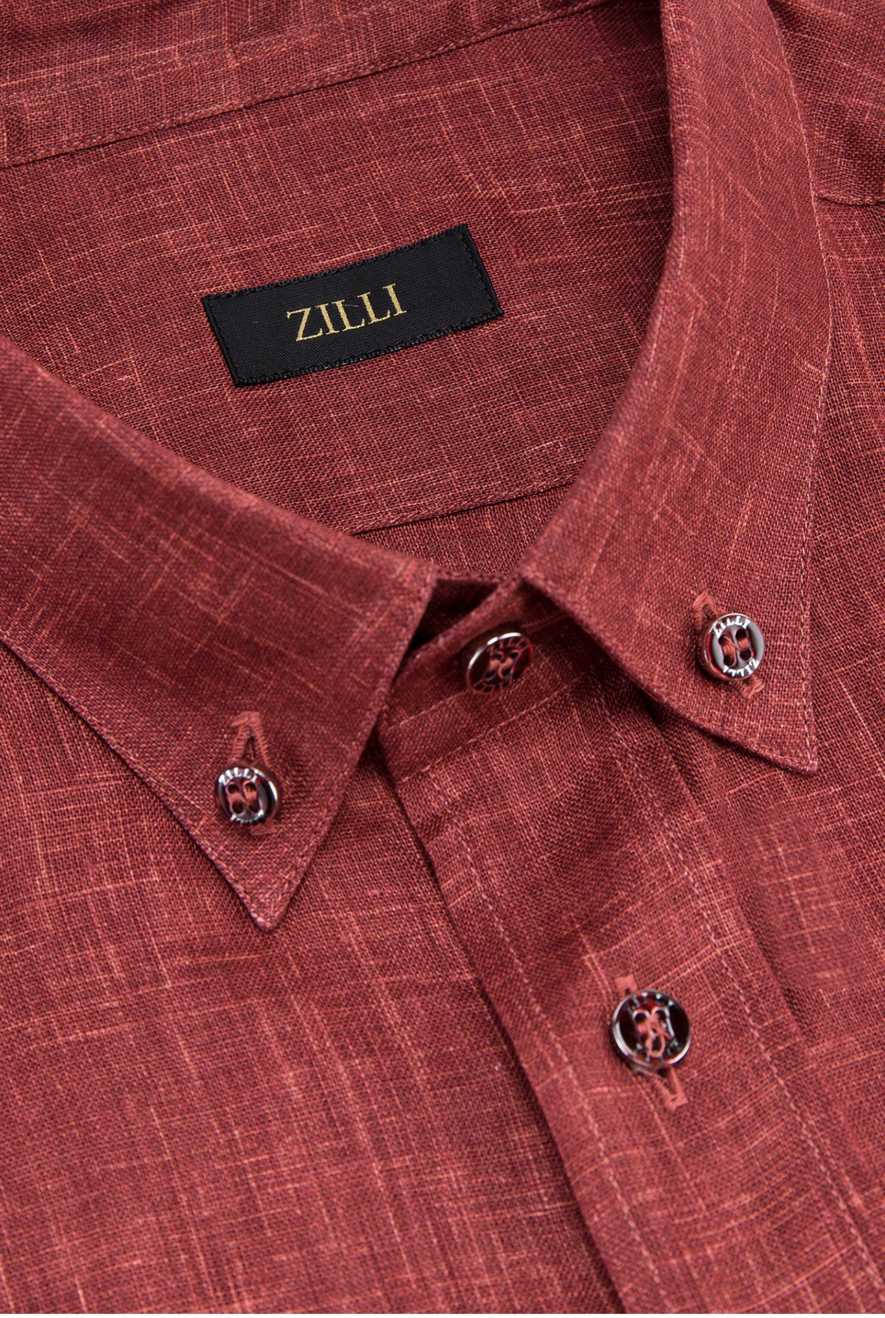 Льняная рубашка с коротким рукавом