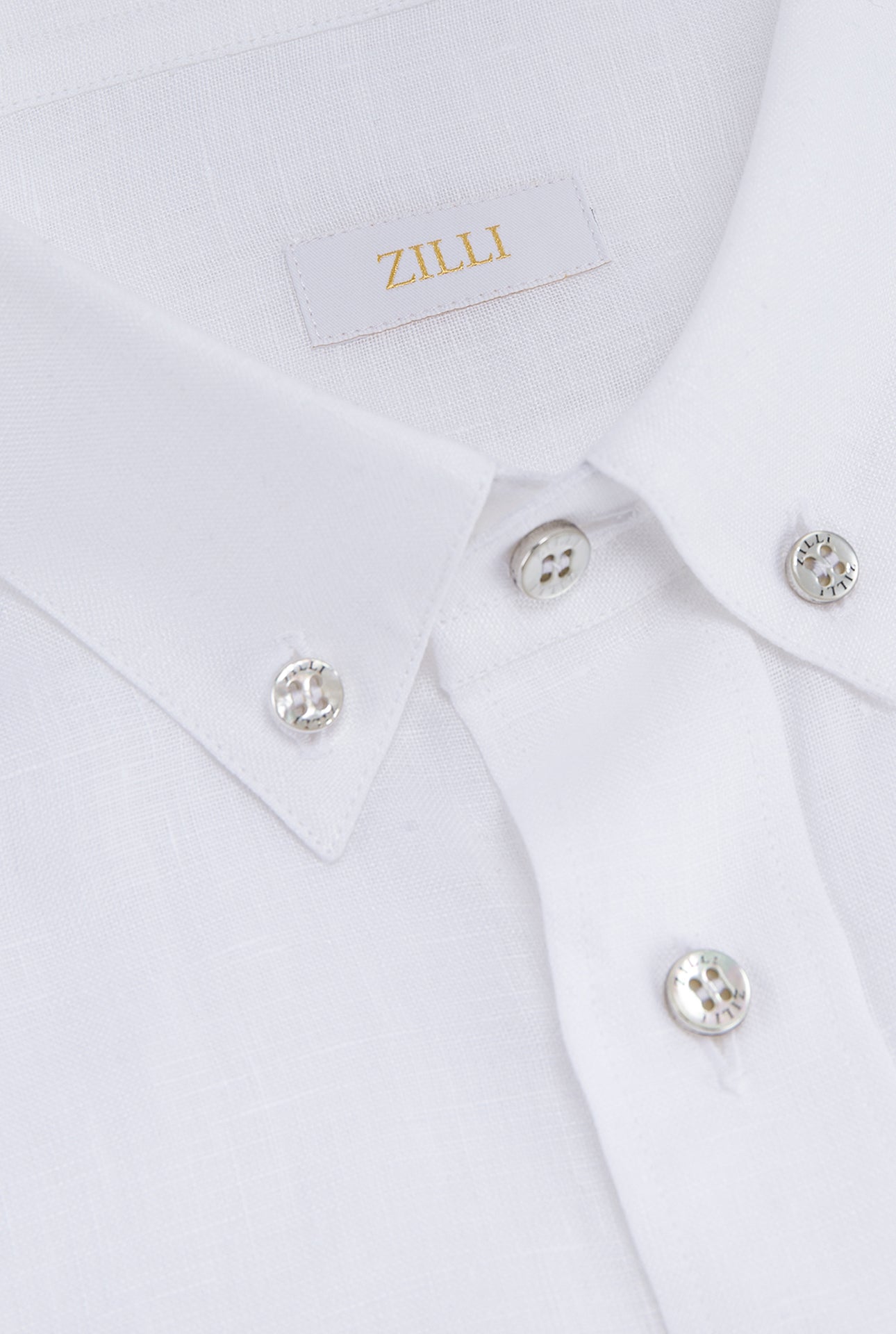 Льняная рубашка с коротким рукавом