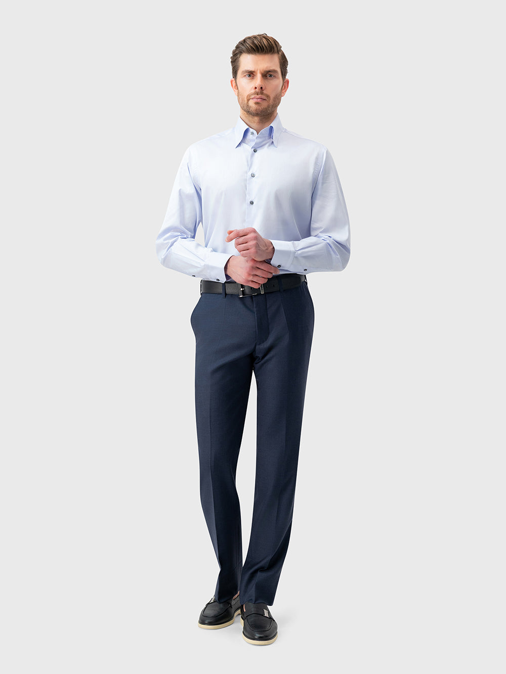 Хлопковая классическая рубашка — «Голубое небо»