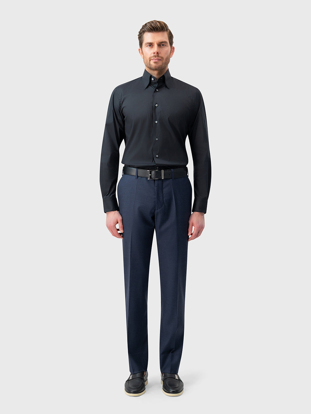 Stretch Formal Shirt - Black