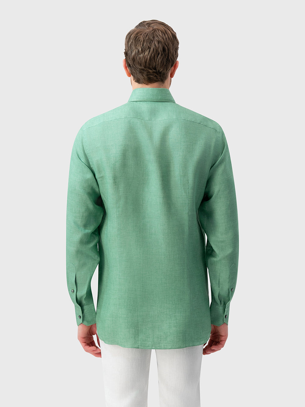 Linen Formal Shirt - Lime