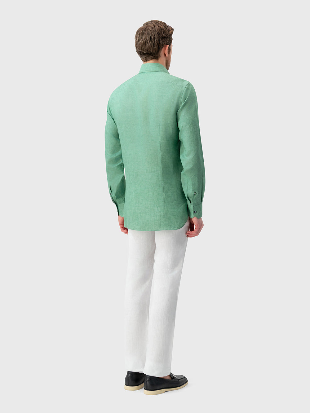 Linen Formal Shirt - Lime