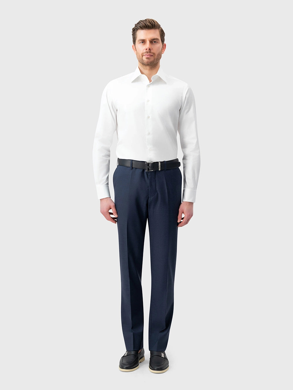 قميص رسمي من قطن سي آيلاند - أبيض