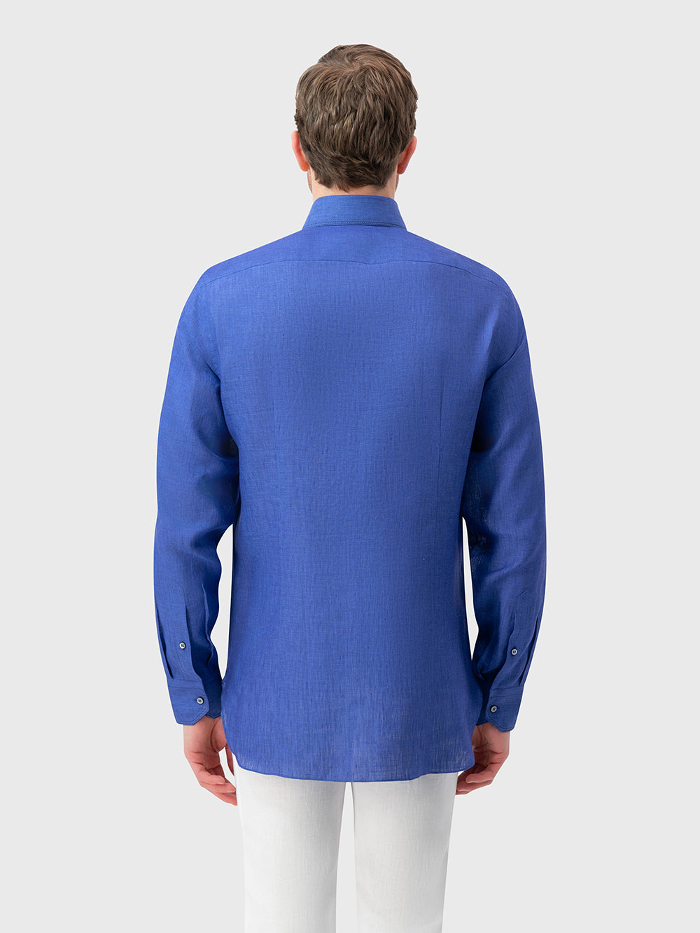 Linen Formal Shirt - Light Periwinkle