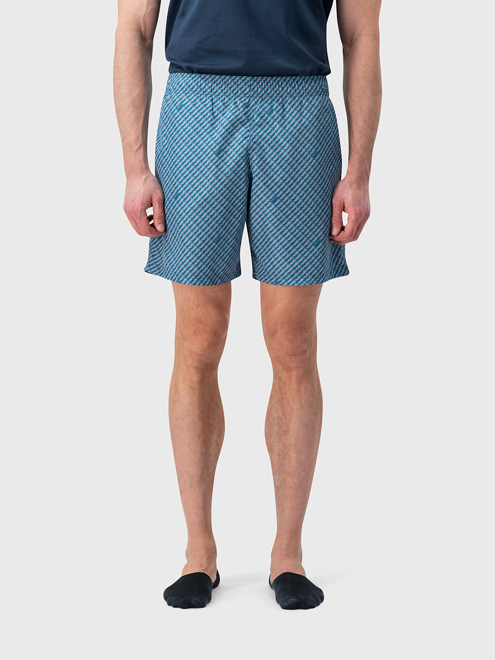 Плавки с линейным графическим рисунком — цвет «Dusty Ottanio»