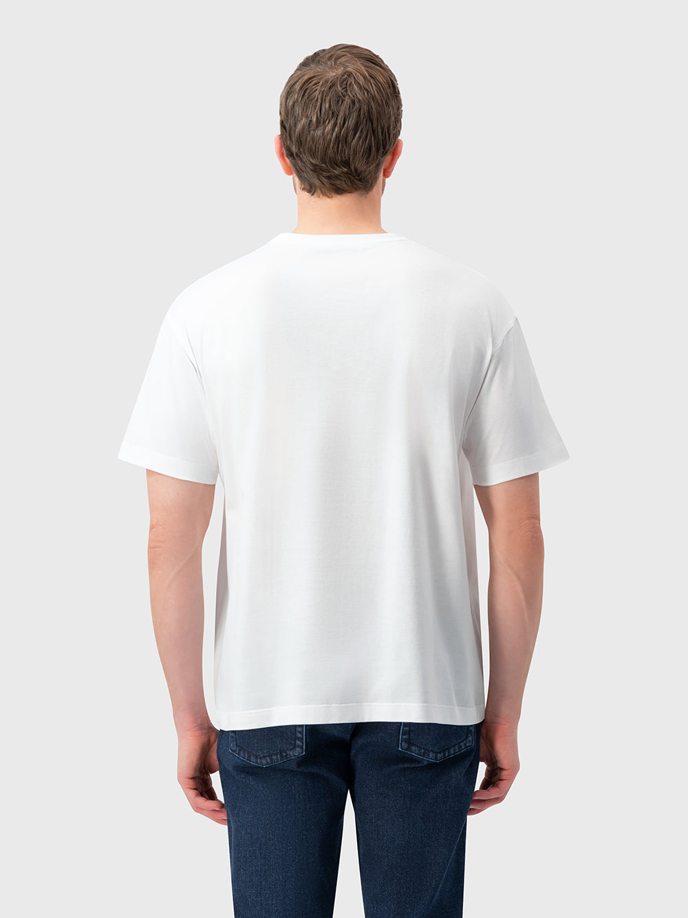 Футболка с круглым вырезом и принтом ZILLI — белая