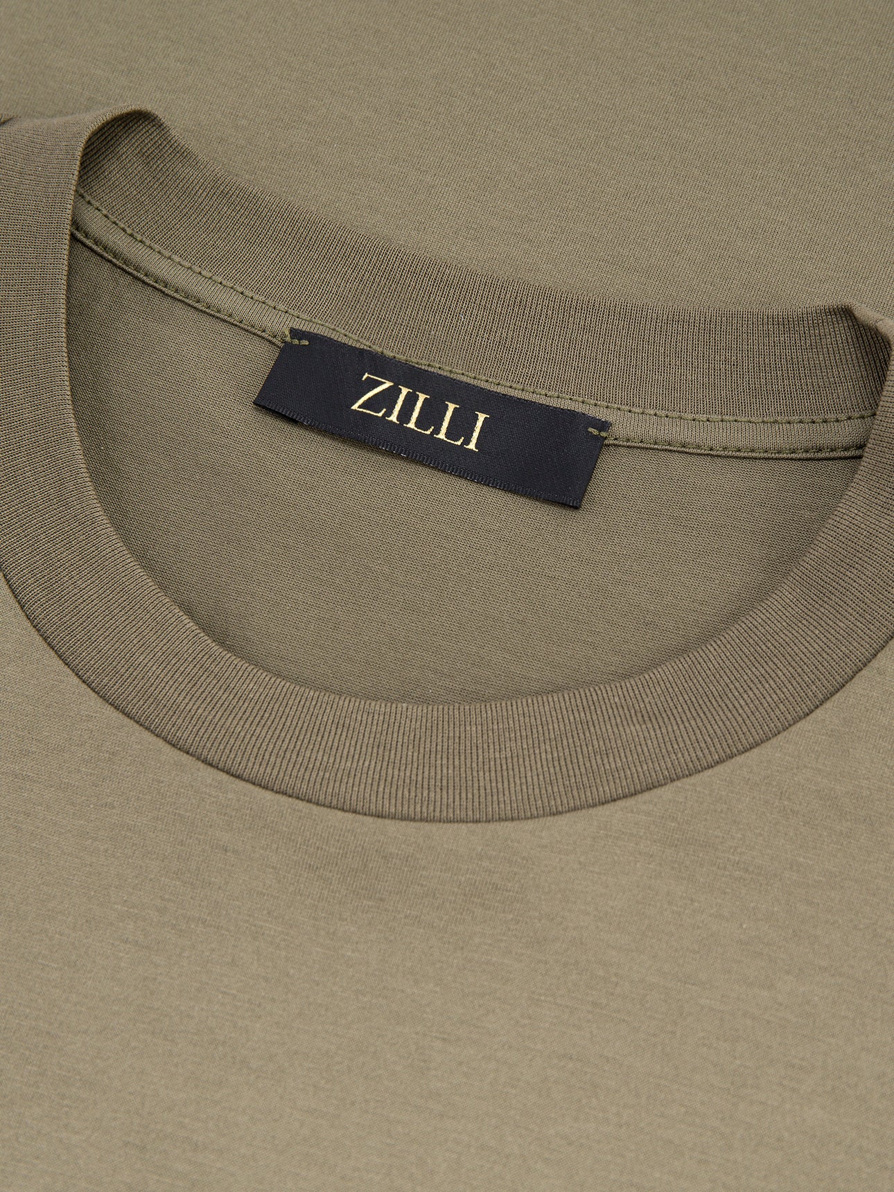 Cotton Round Neck T-Shirt with Signature Embroidery