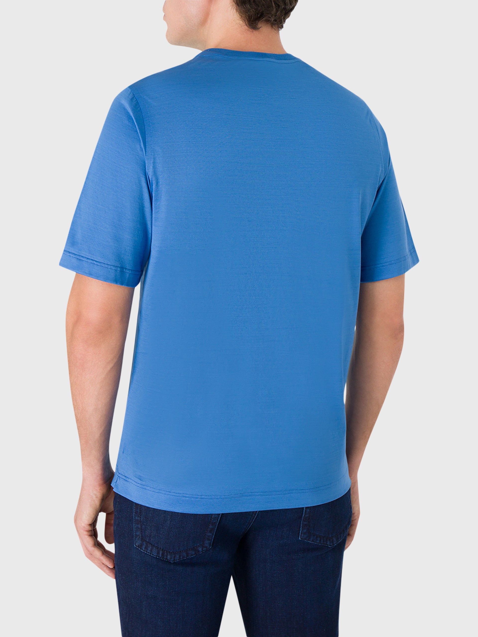 Хлопковая футболка с сатиновой отделкой