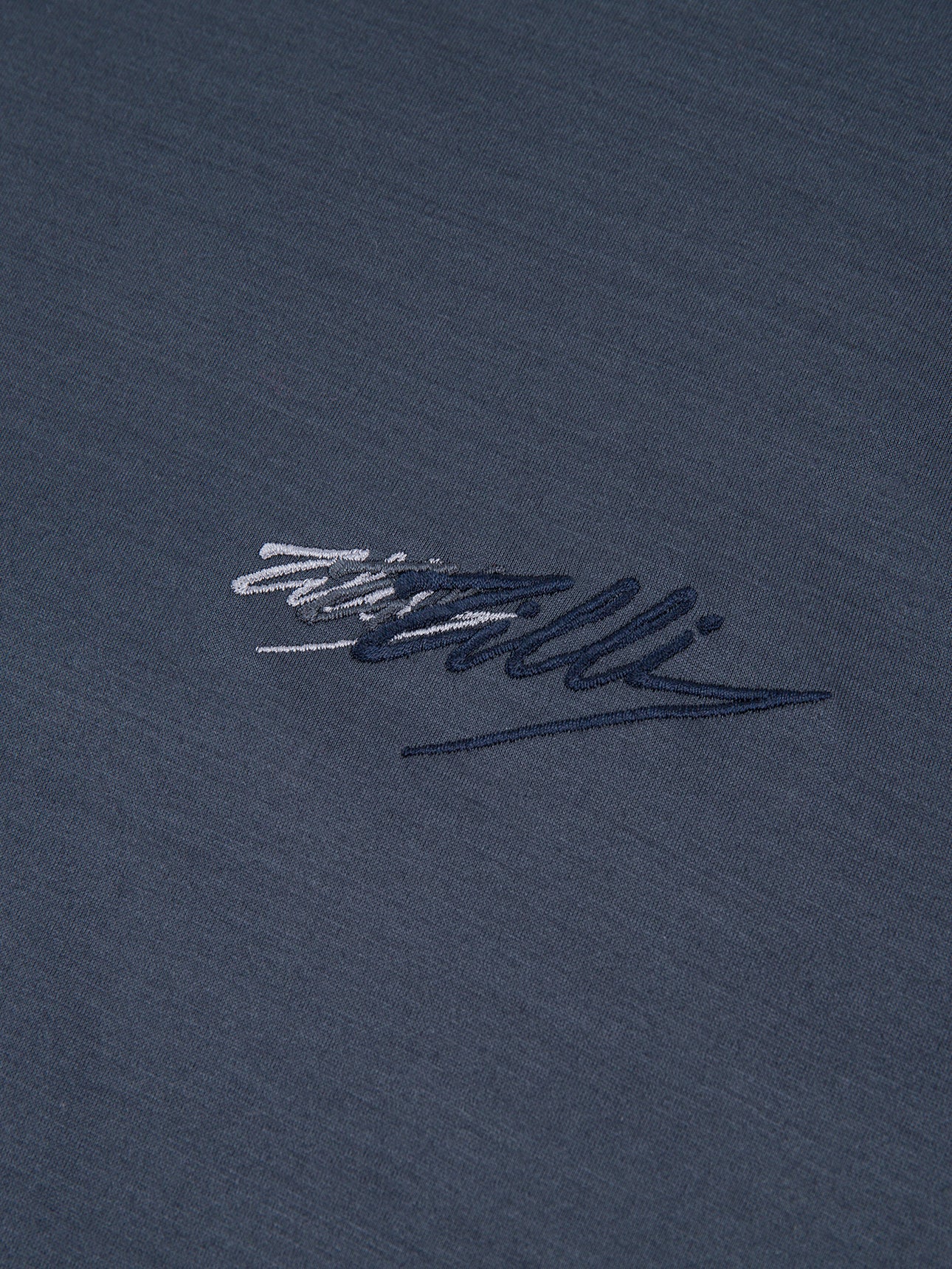 Хлопковая футболка с сатиновой отделкой