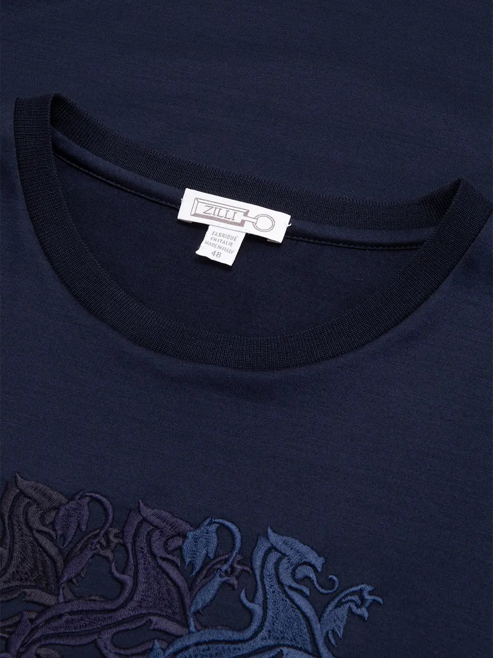 T-Shirt with Triple Griffon Embroidery