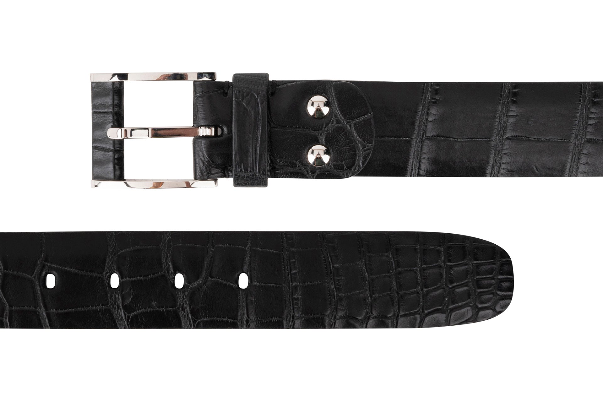 Zilli Classic Belt in Matt Crocodile