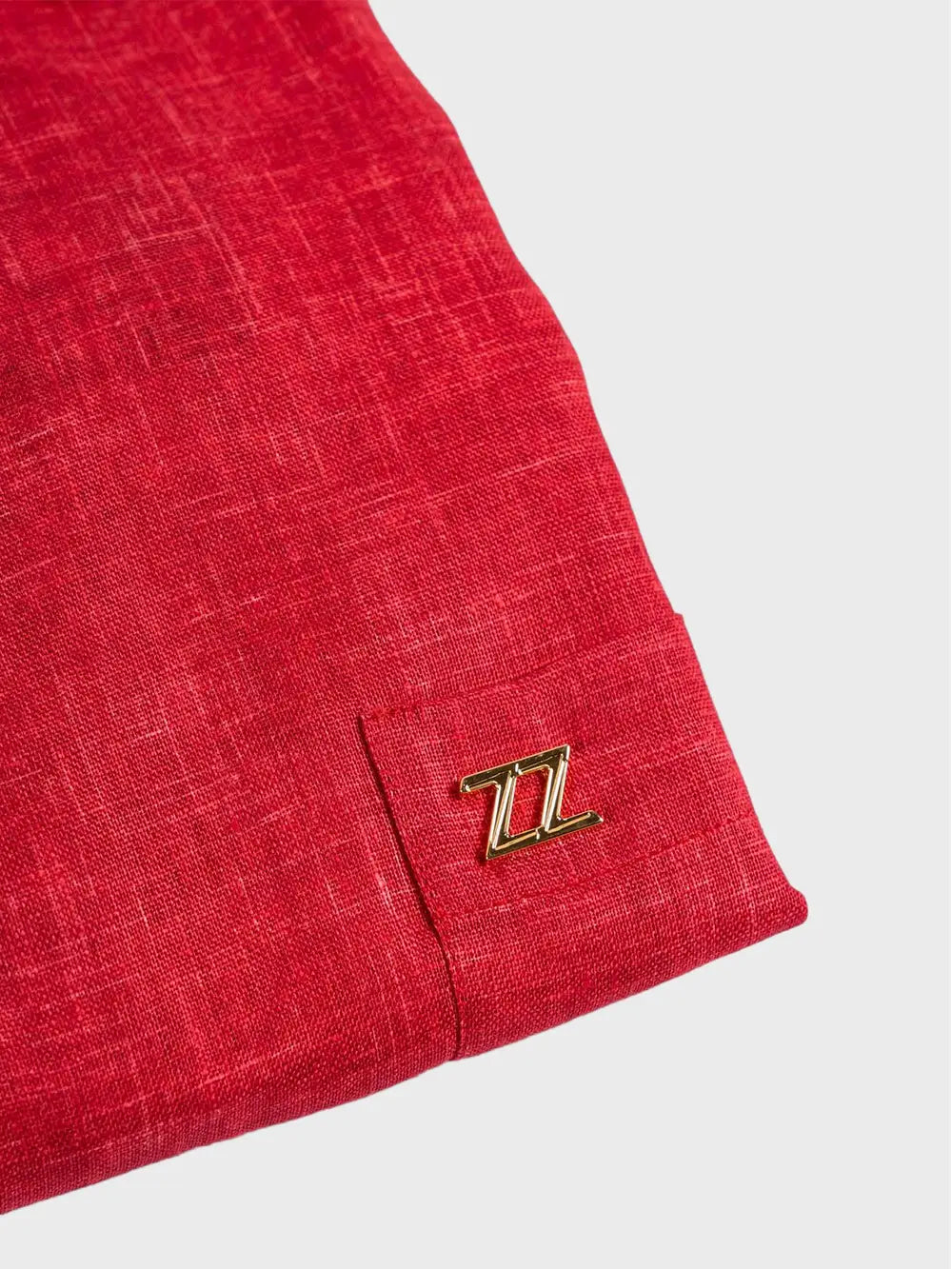 Повседневная рубашка из шелка и хлопка с узором Z