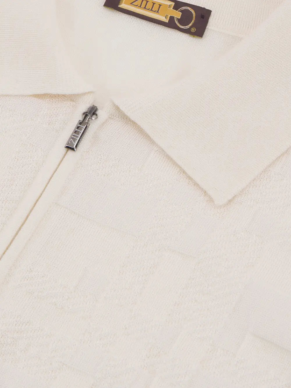 Поло на молнии с длинным рукавом