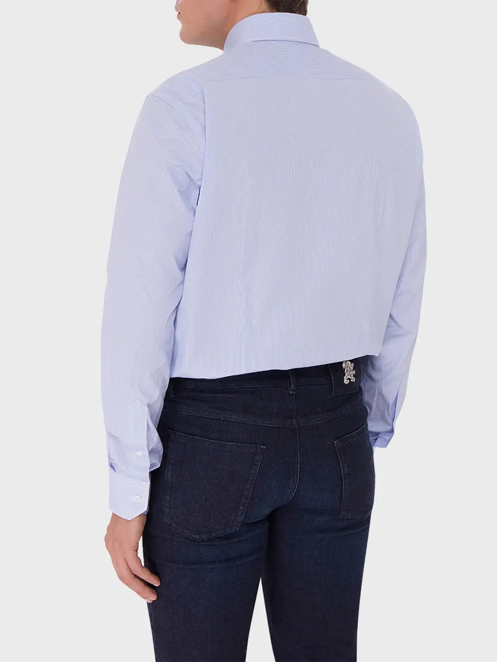 Классическая полосатая рубашка с длинным рукавом