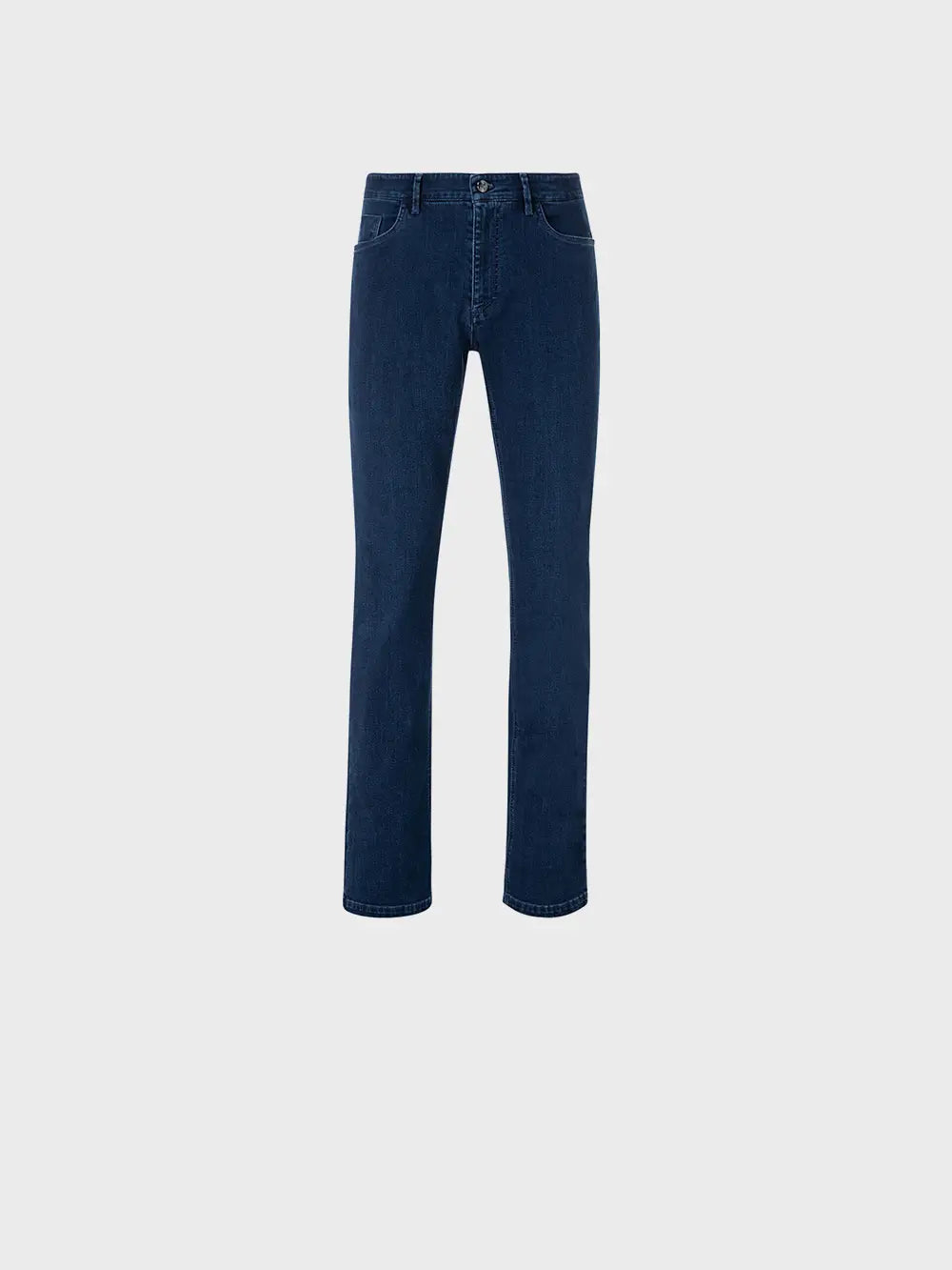 Джинсы Zilli с вышивкой Micro Griffon и замшевым накладным элементом из телячьей кожи