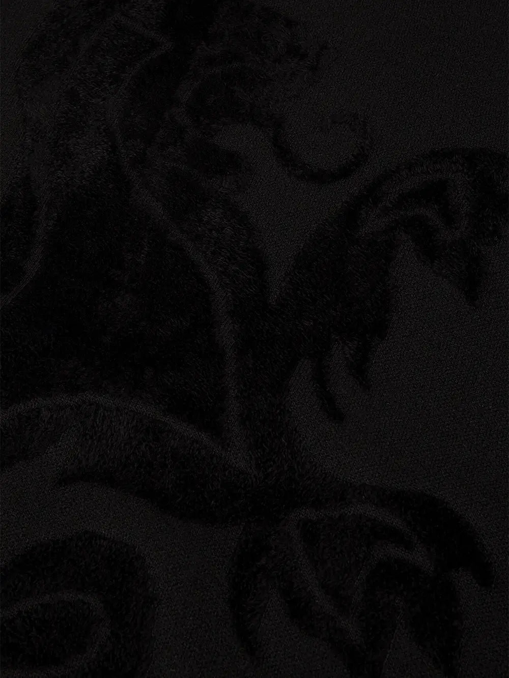 Свитер с круглым вырезом Zilli с узором "грифон" из бархата