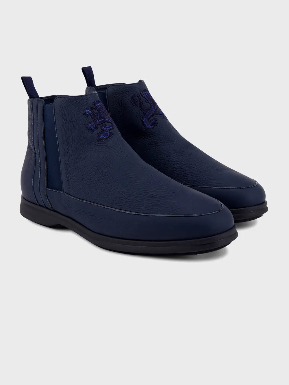 Сапоги по щиколотку из телячьей кожи