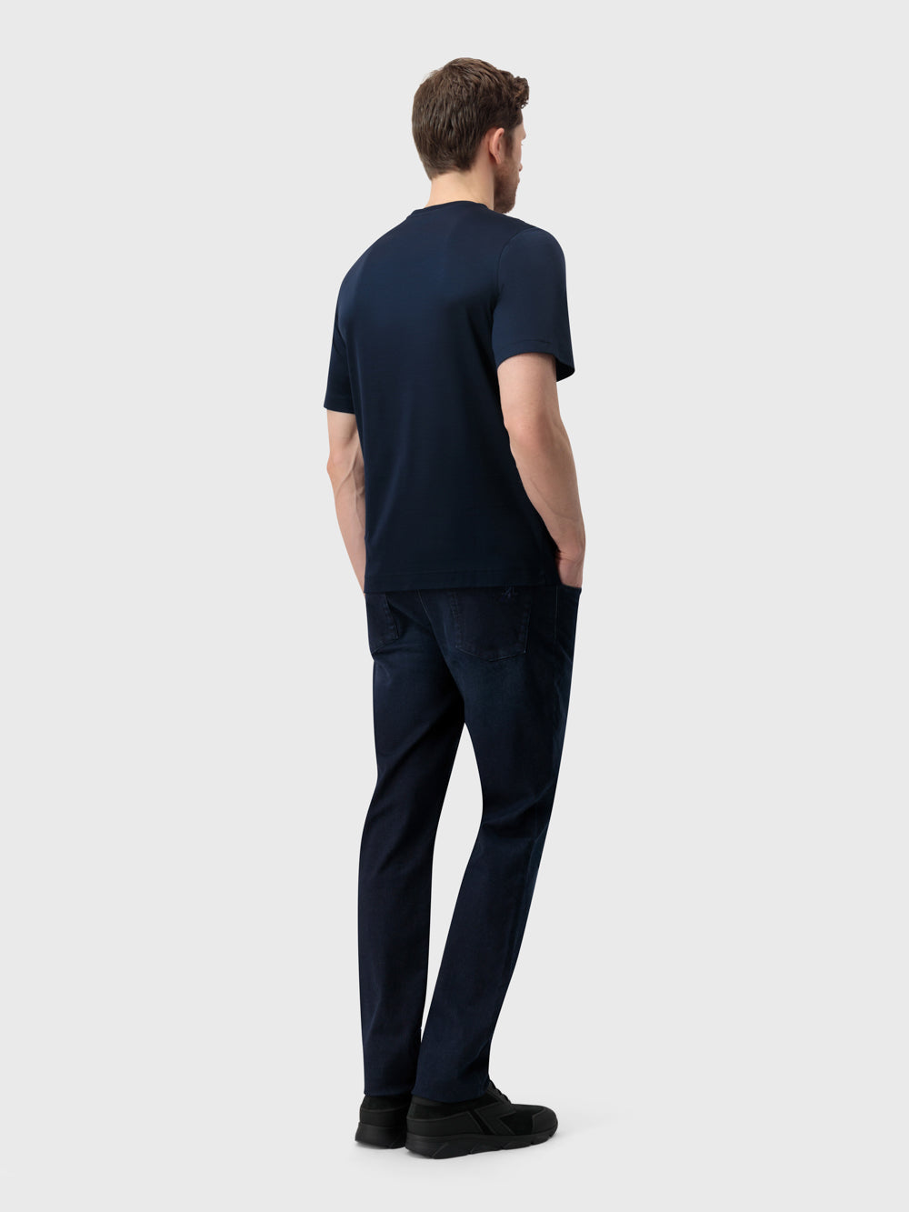 Футболка с вышивкой "Большой лев" - Темно-темноморский