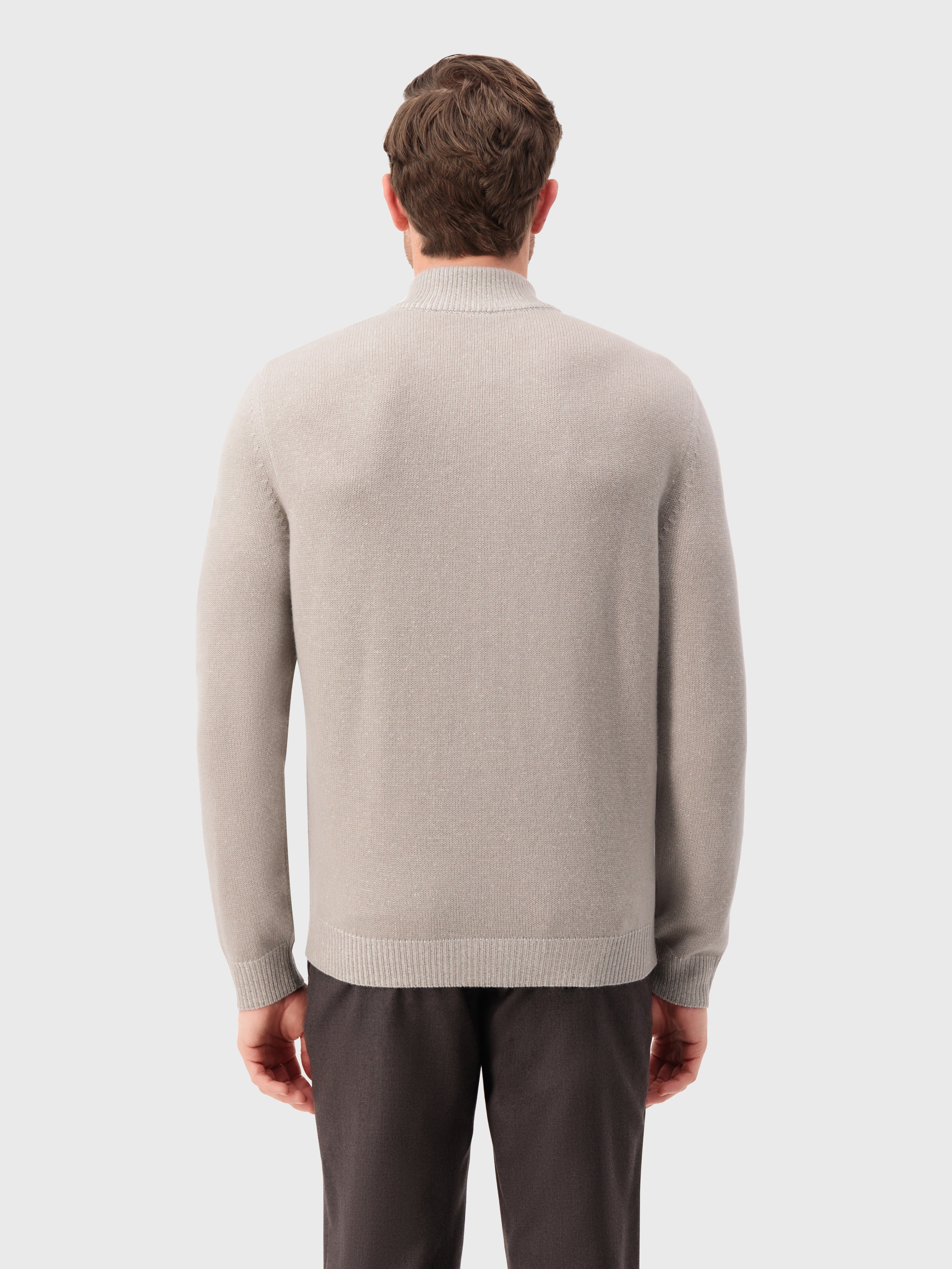 Вязаный свитер с геометрическим узором из кашемира и шерсти Stone