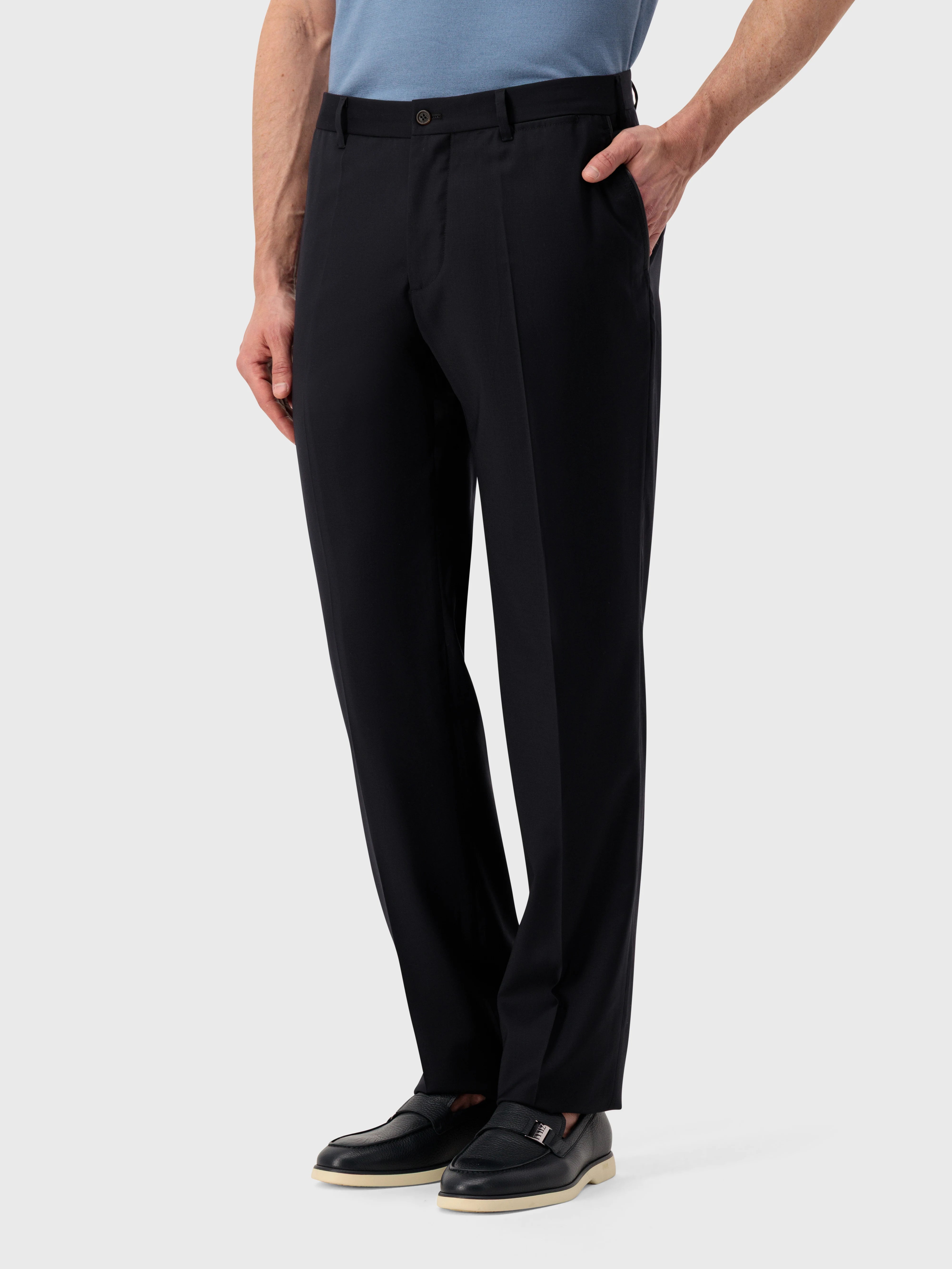 Шерстяные брюки - Синий ВМФ