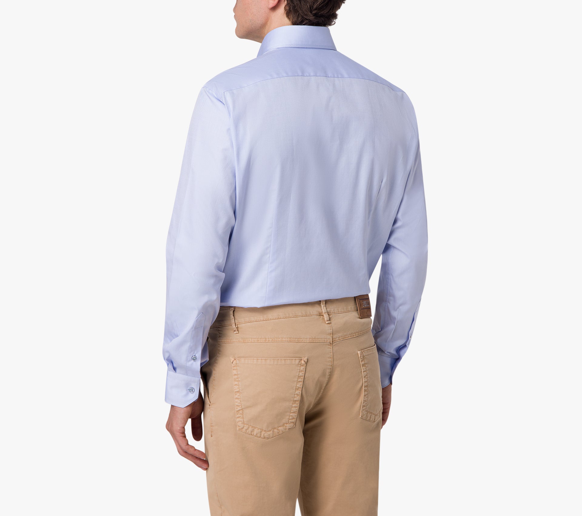 Рубашка с длинным рукавом с тройной строчкой