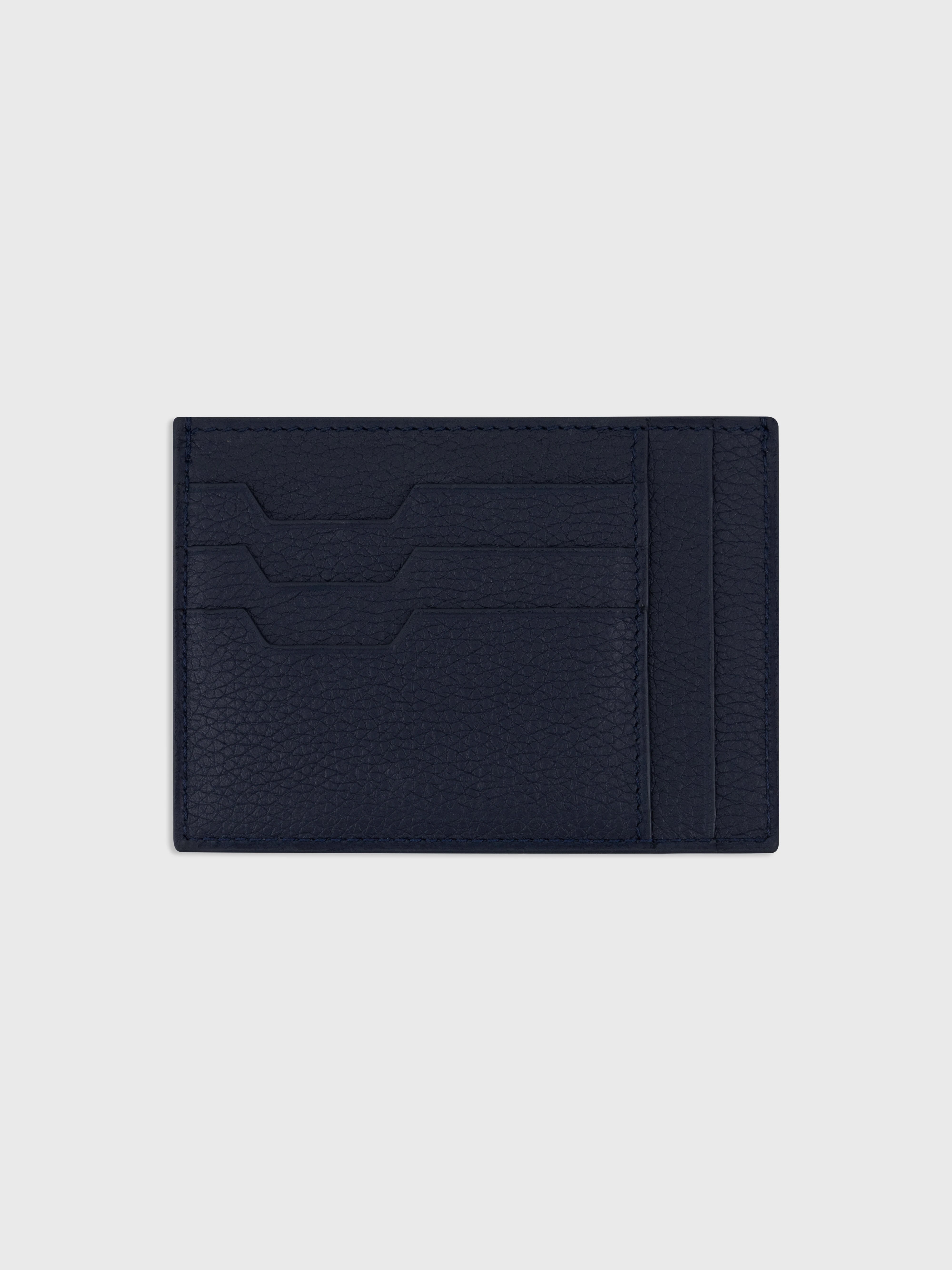 Palladium-Finish ZILLI Hardware Embellished Bi-fold Wallet - Dark Navy