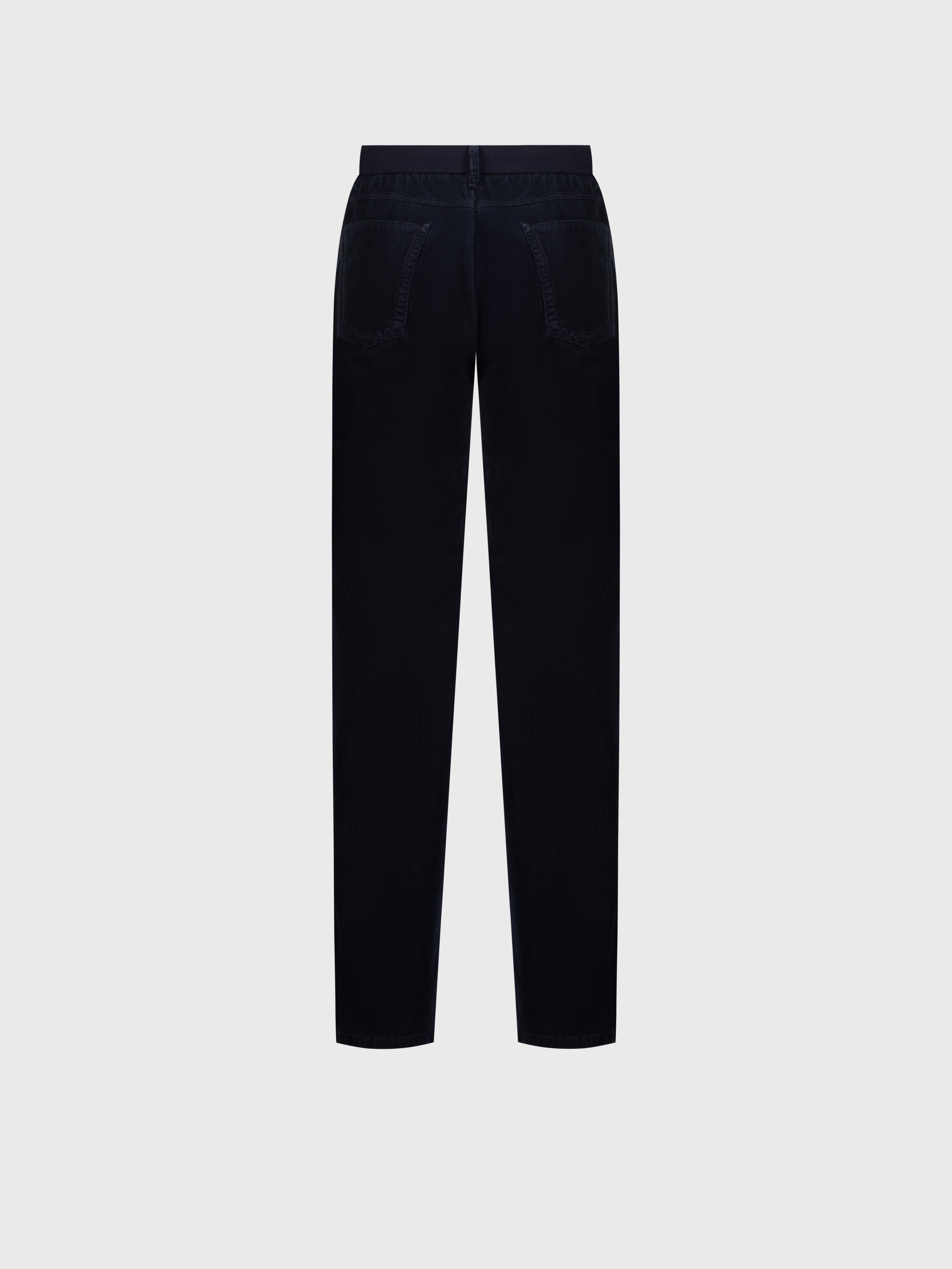 Вельветовые джинсы из хлопка сине-морского цвета