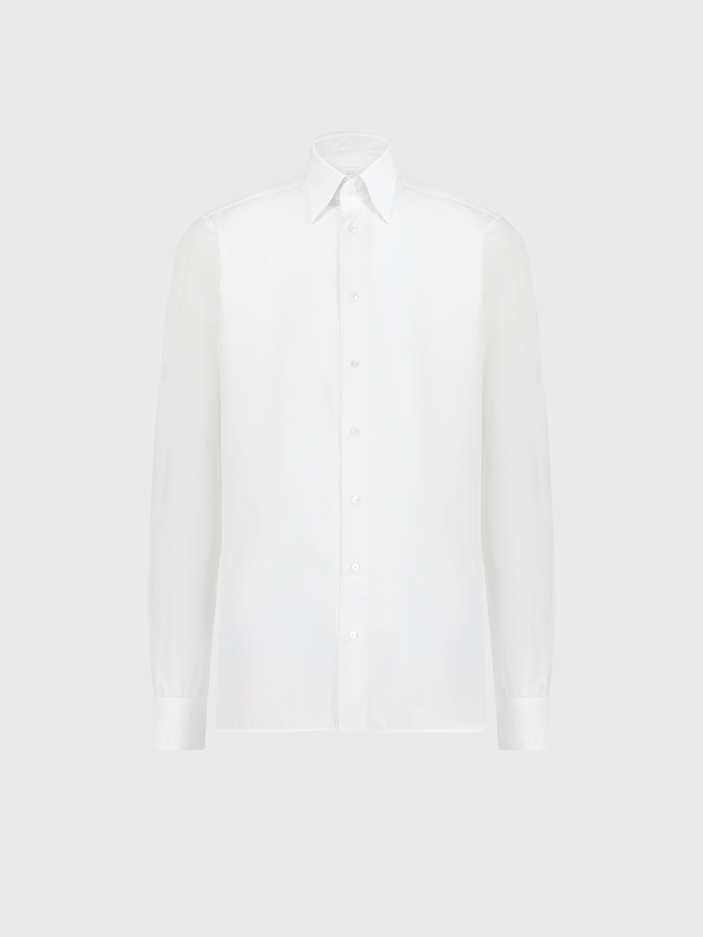 Классическая формальная рубашка с одним швом - Белый