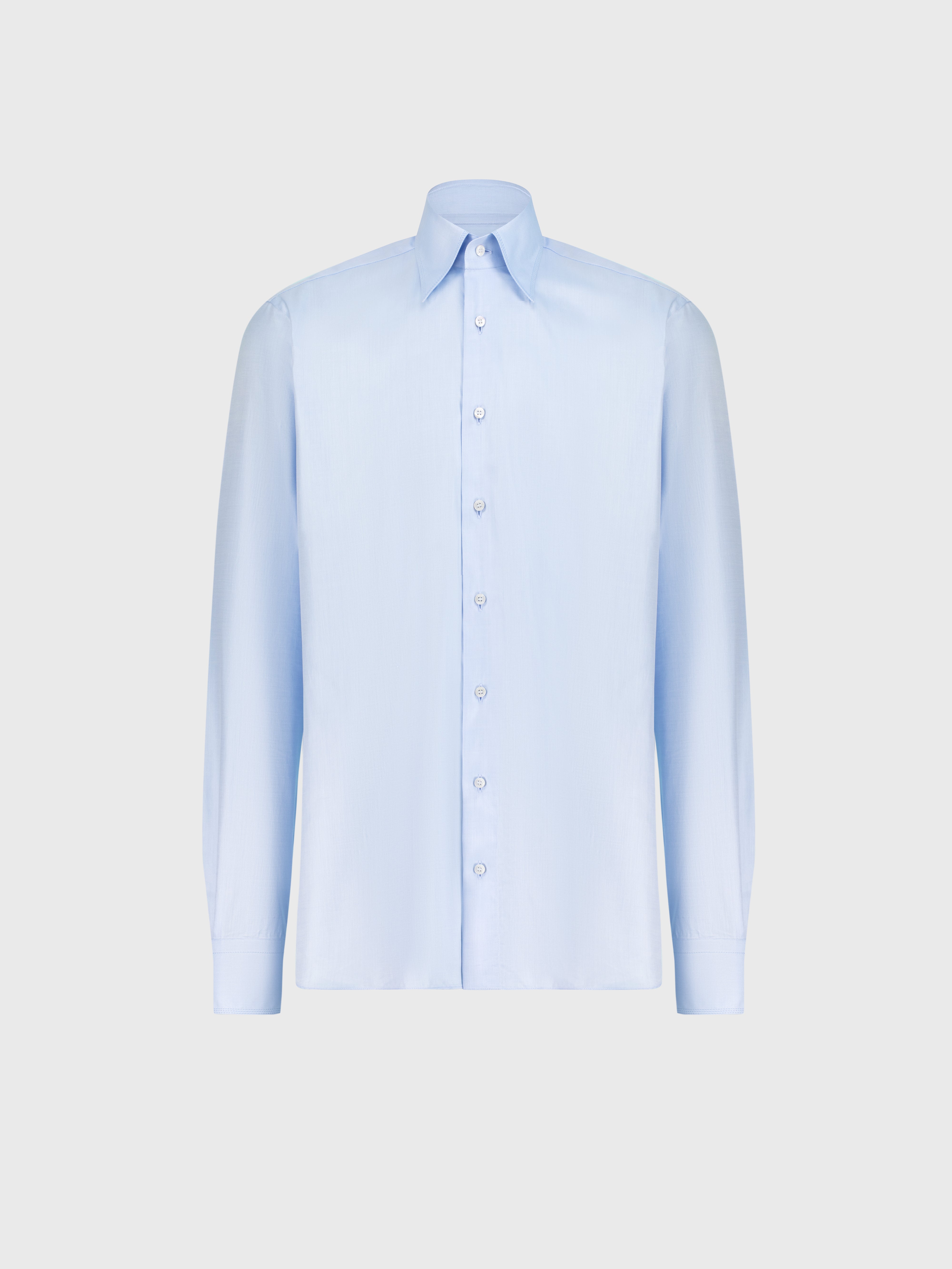 Хлопковая рубашка с тройной строчкой Sky