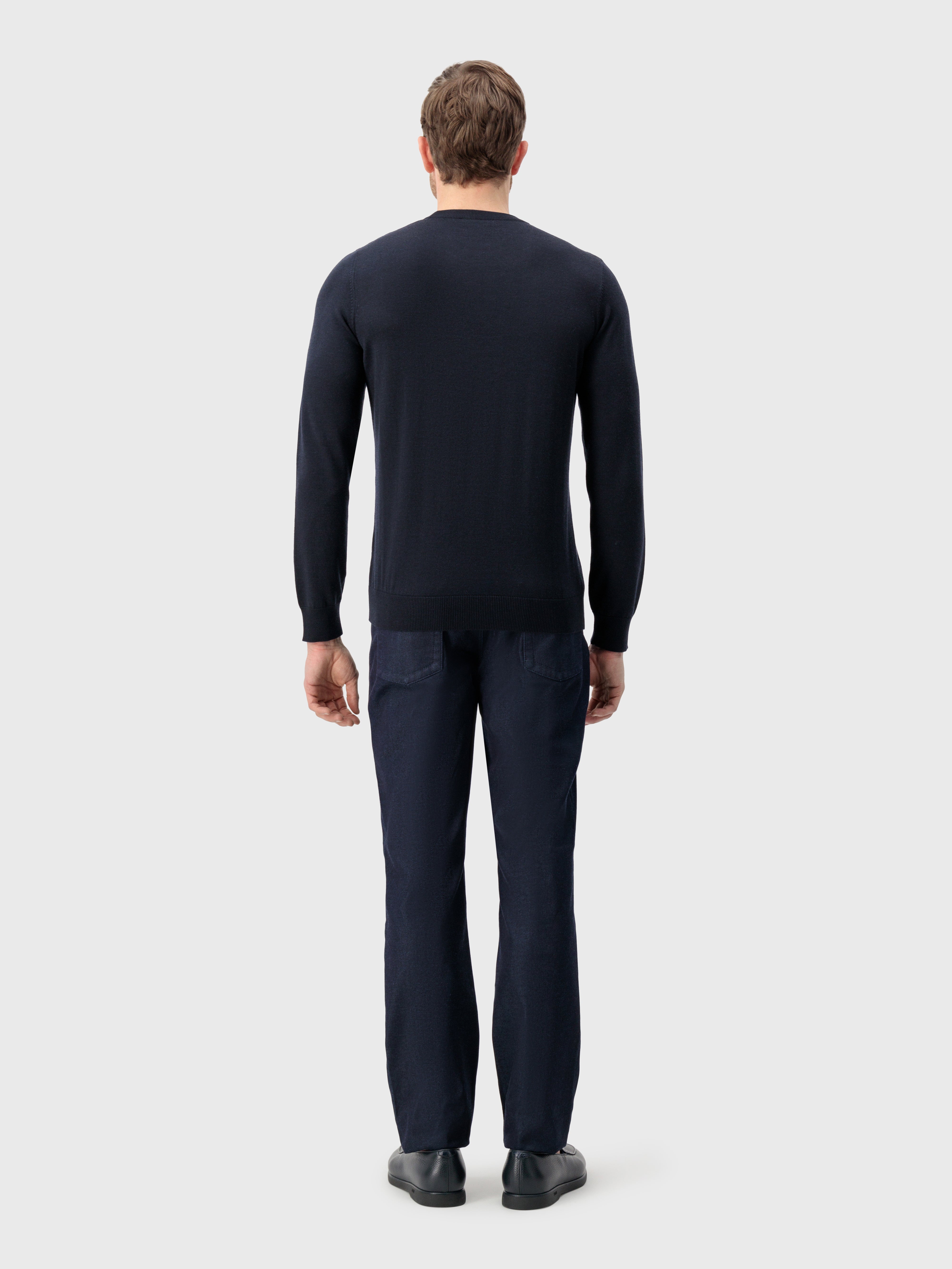 Пуловер с узором Cable Knit Dark Navy