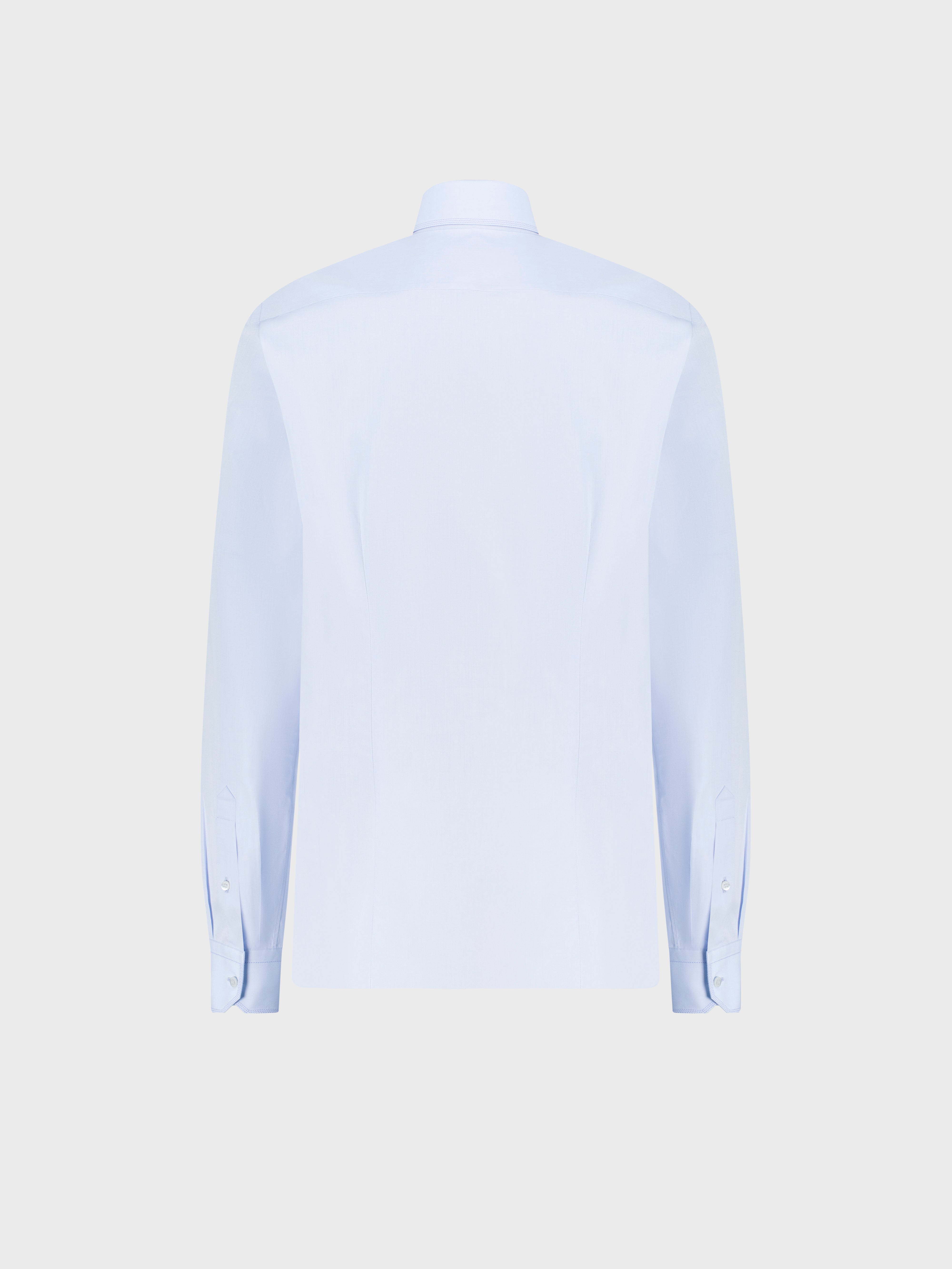 Хлопковая рубашка Sea Island с воротником на пуговицах с тройным швом - Оксфордский синий