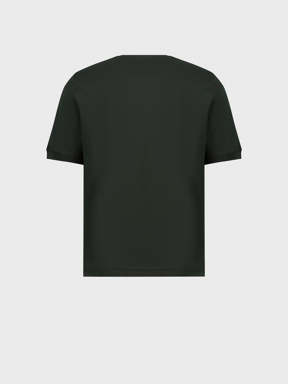 Хлопковая футболка с вышивкой "ZILLI Crest" - глубокий военный