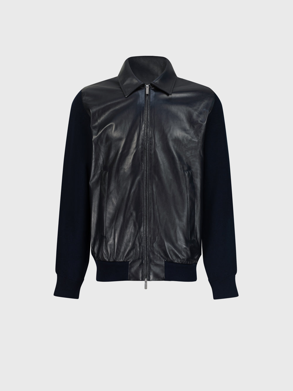 Вязаный жакет - синий морской